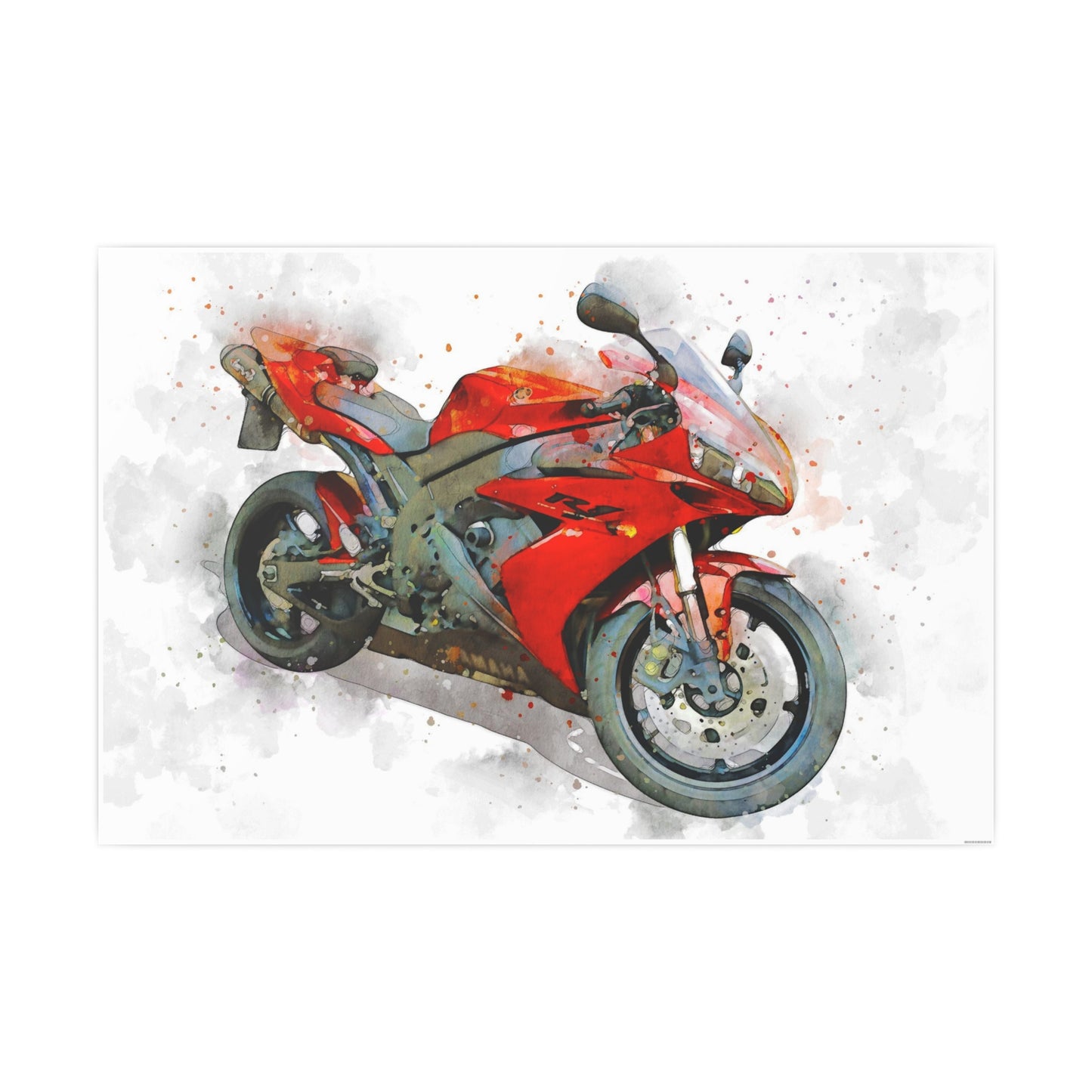 Yamaha R1 Photo Art Paper Posters