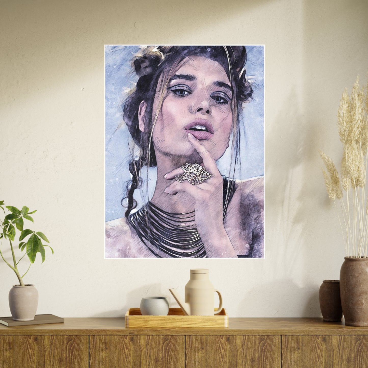 Woman Photo Art Paper Posters