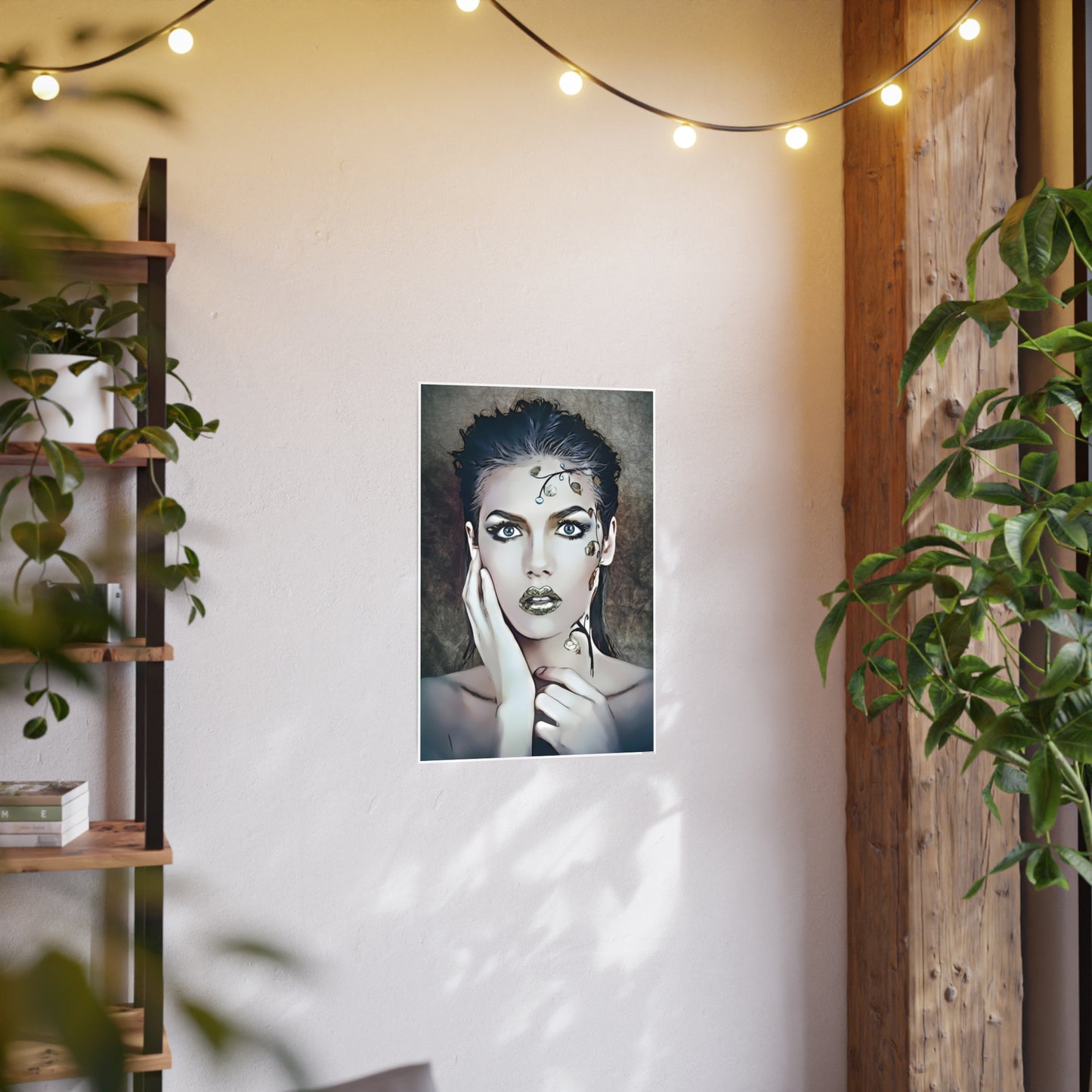 Woman Portrait Photo Art Paper Posters