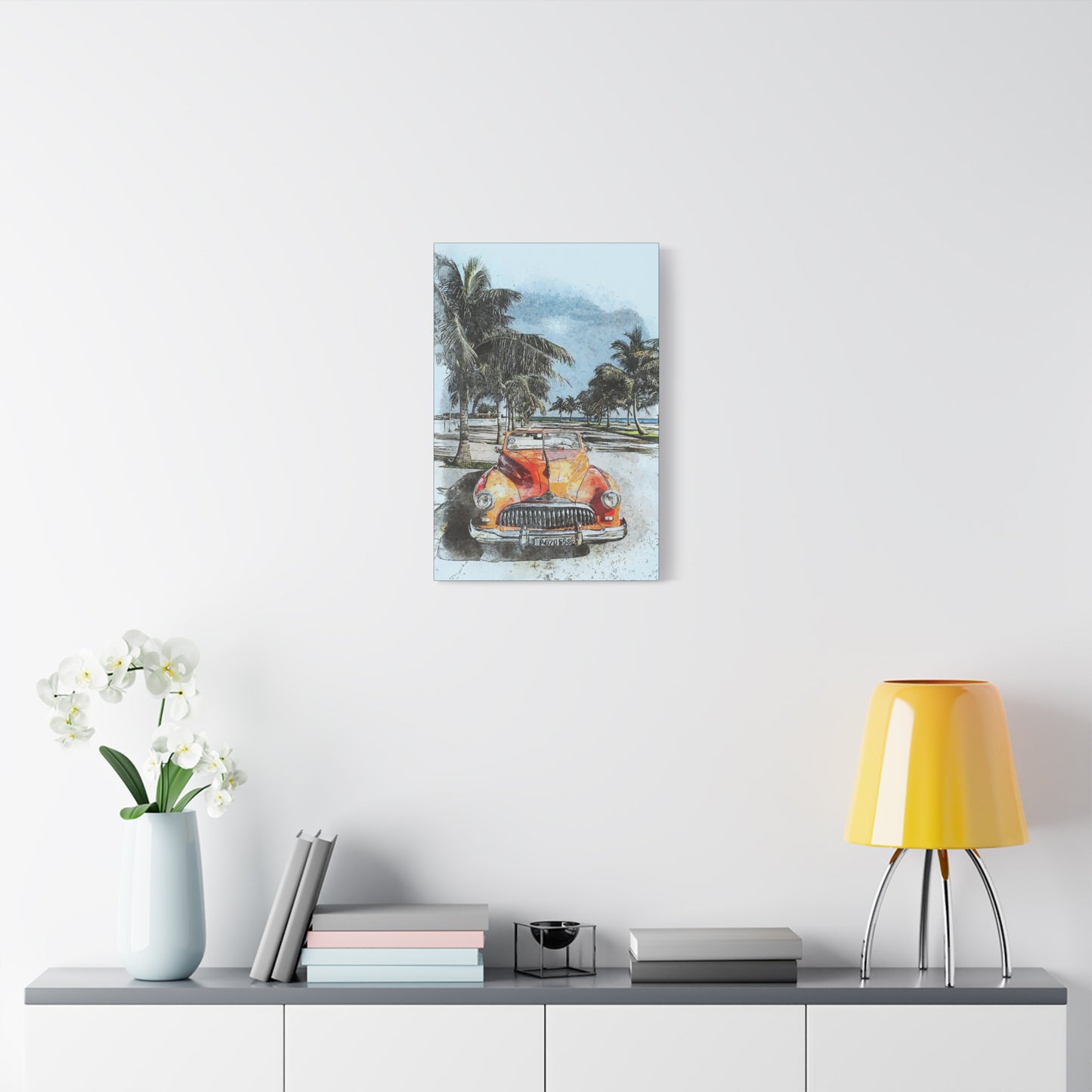 Car Matte Canvas, Stretched, 1.25"