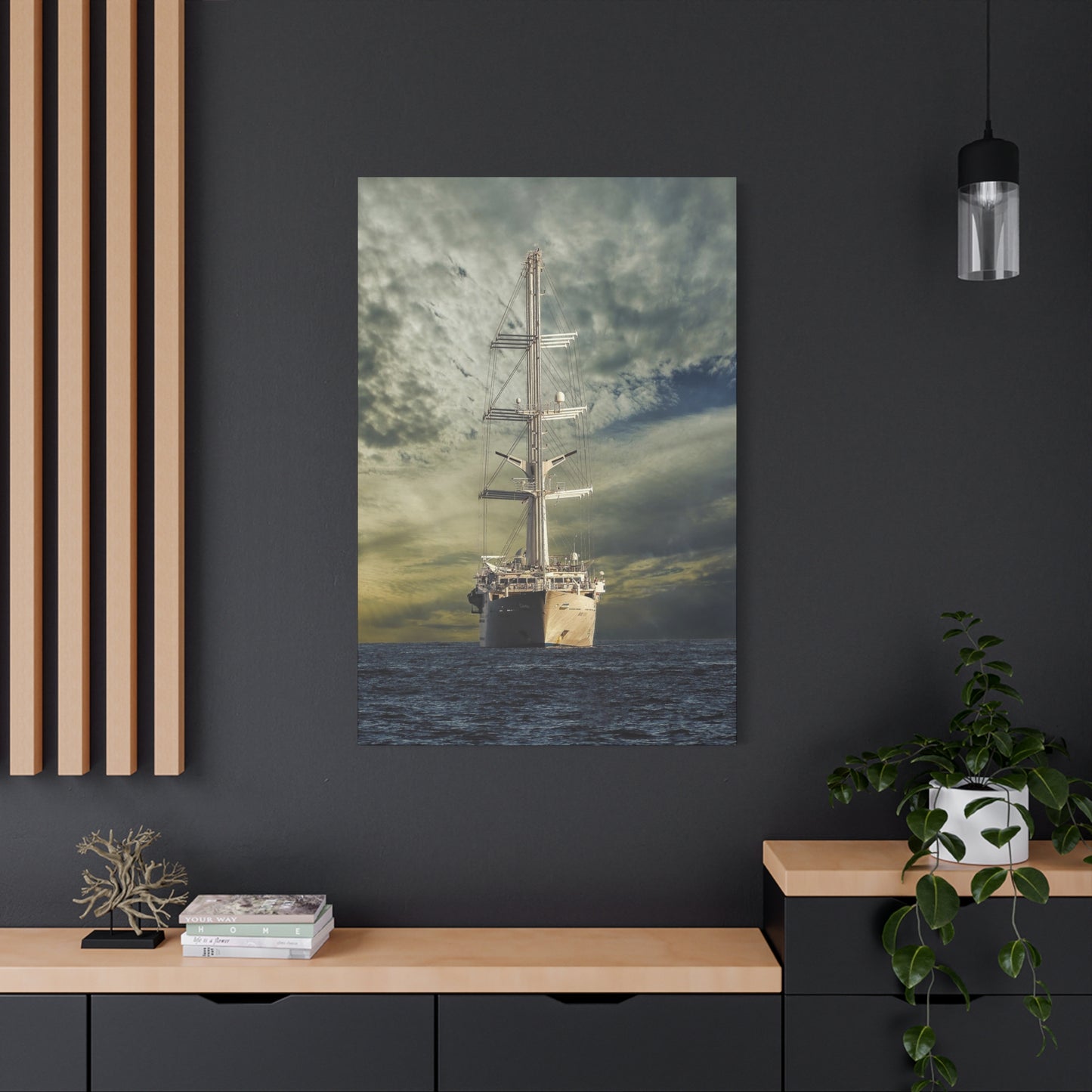 Ship Matte Canvas, Stretched, 1.25"