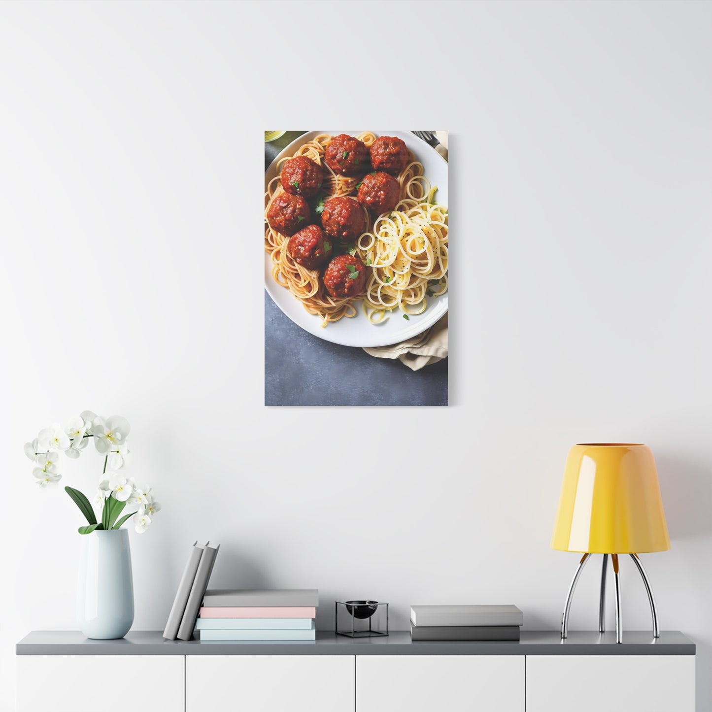 Spaghetti AI Gen Matte Canvas, Stretched, 1.25"