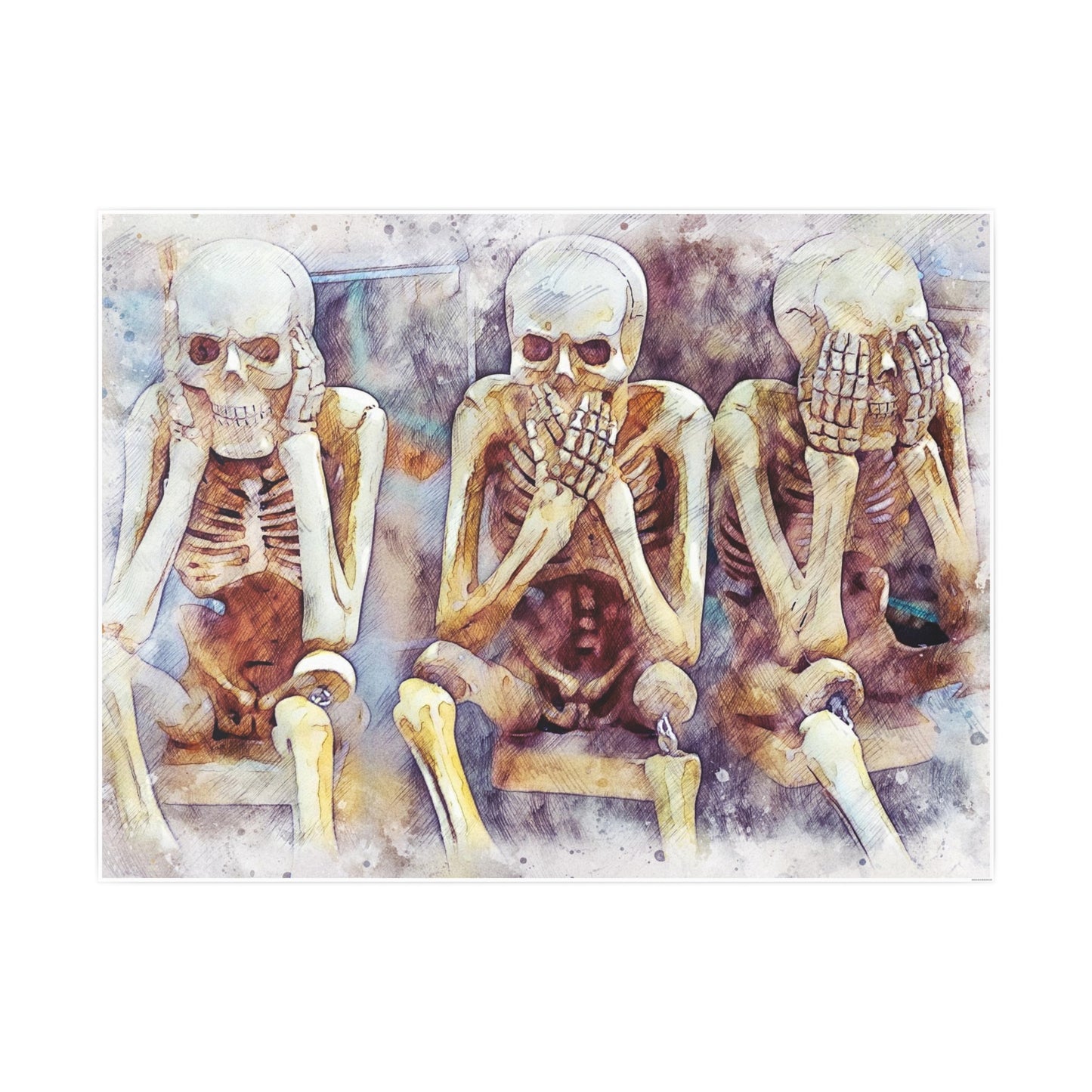 Skeletons Photo Art Paper Posters