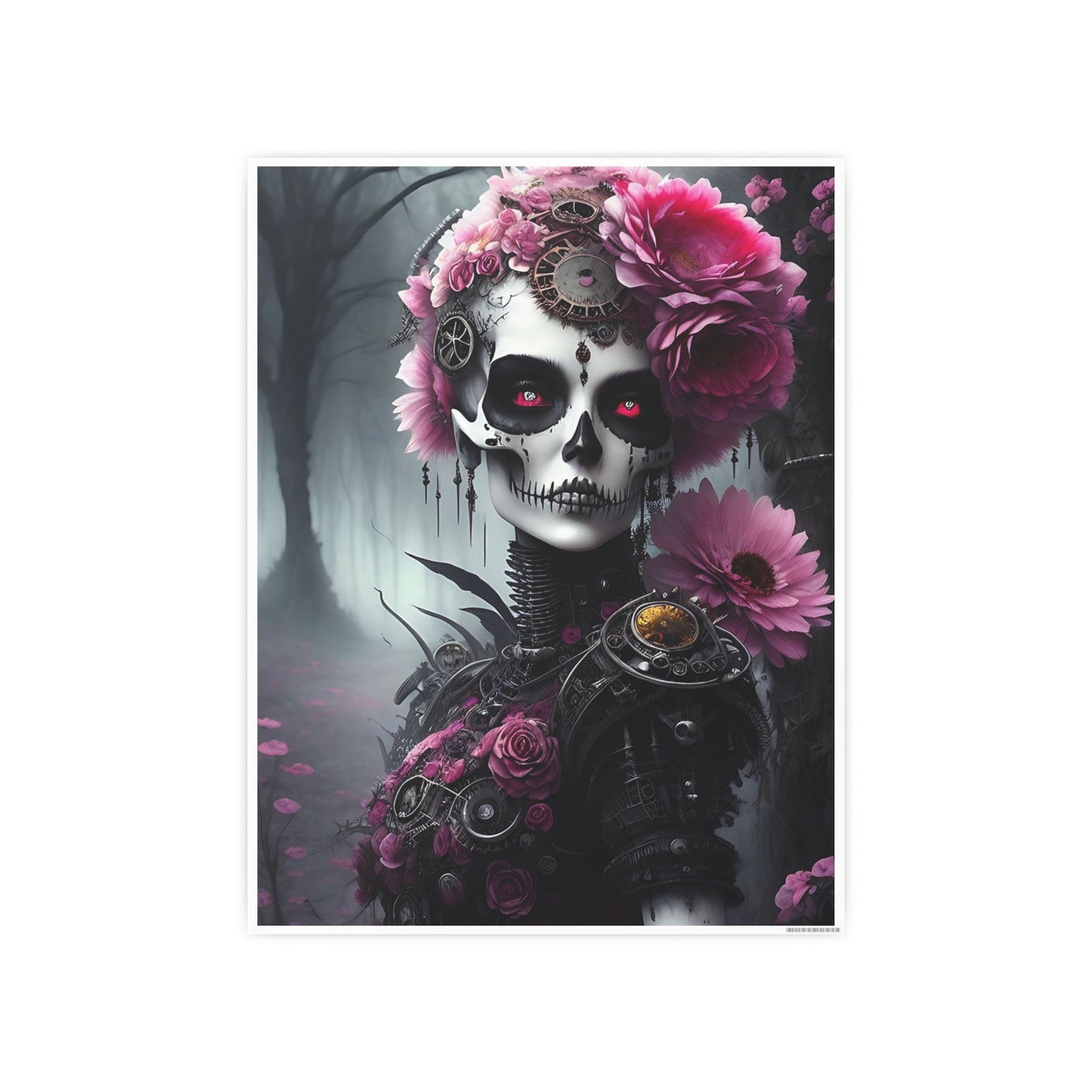 Skull AI Gen Photo Art Paper Posters