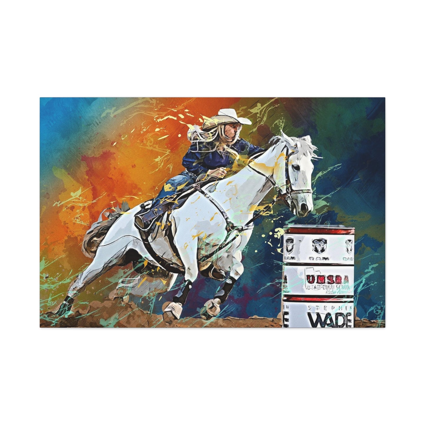 Cow Girl Matte Canvas, Stretched, 1.25"