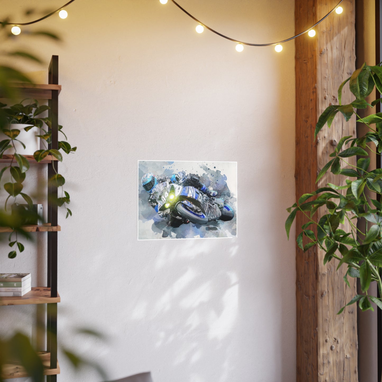 Motorcycle Race Photo Art Paper Posters