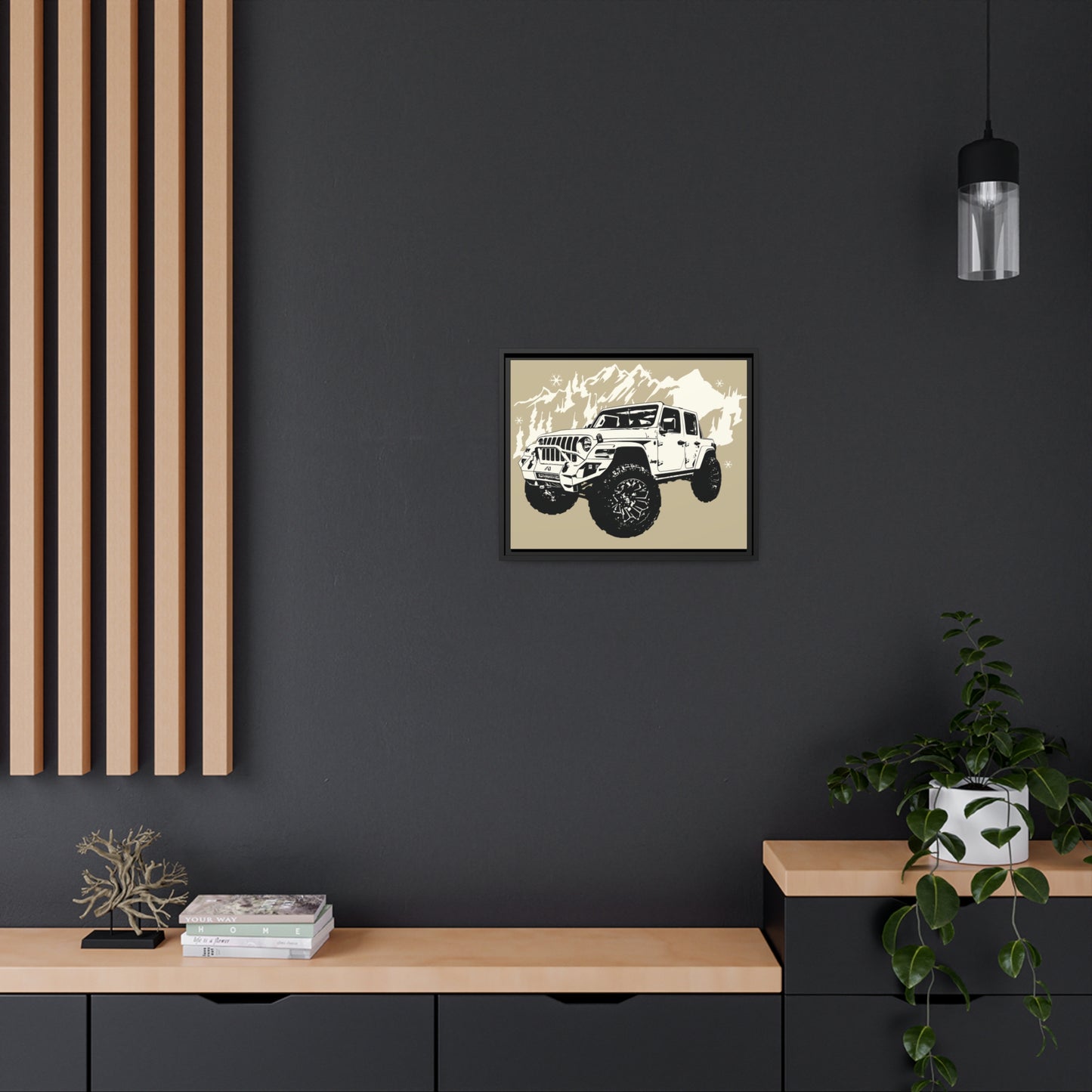 Jeep Matte Canvas, Black Frame