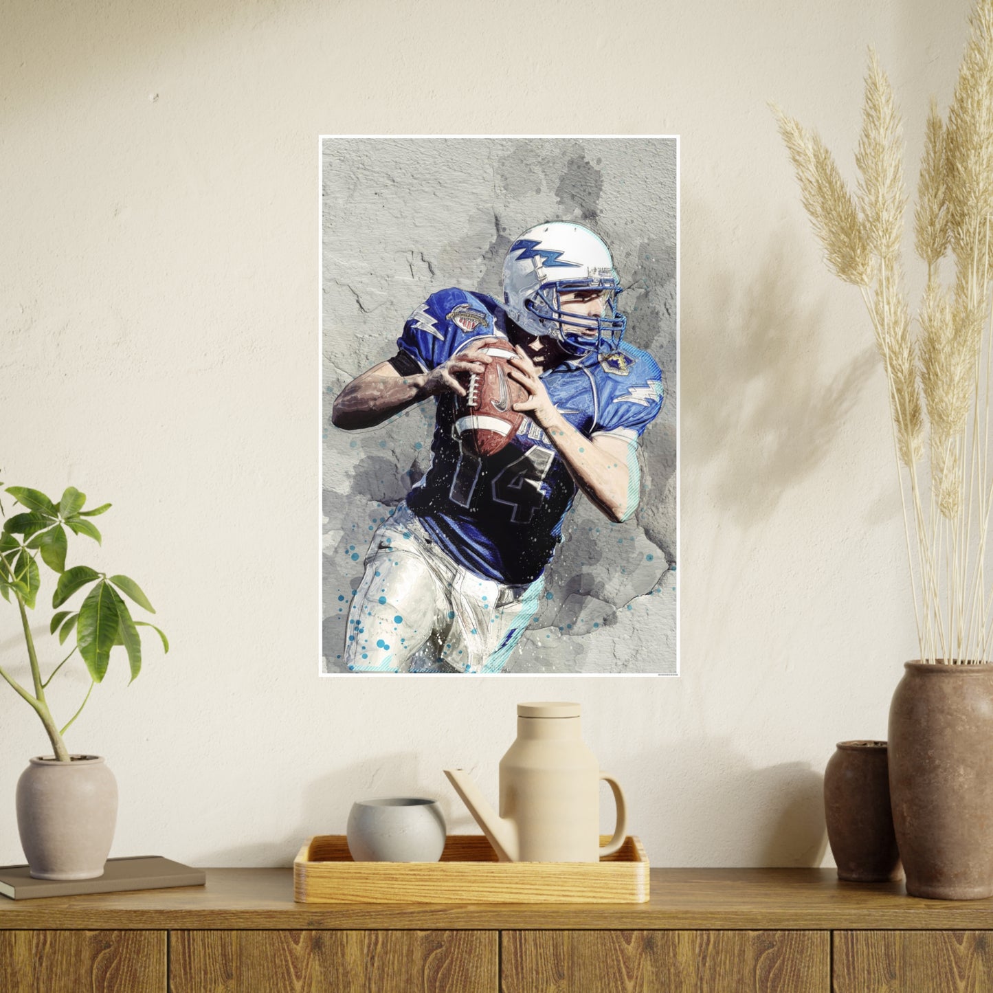 Quarterback Photo Art Paper Posters