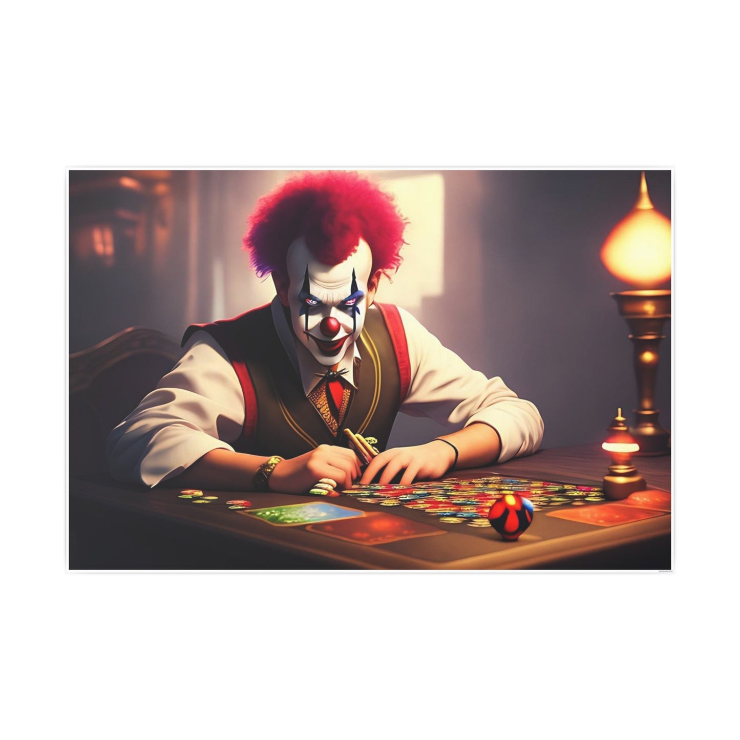 Clown AI Gen Photo Art Paper Posters
