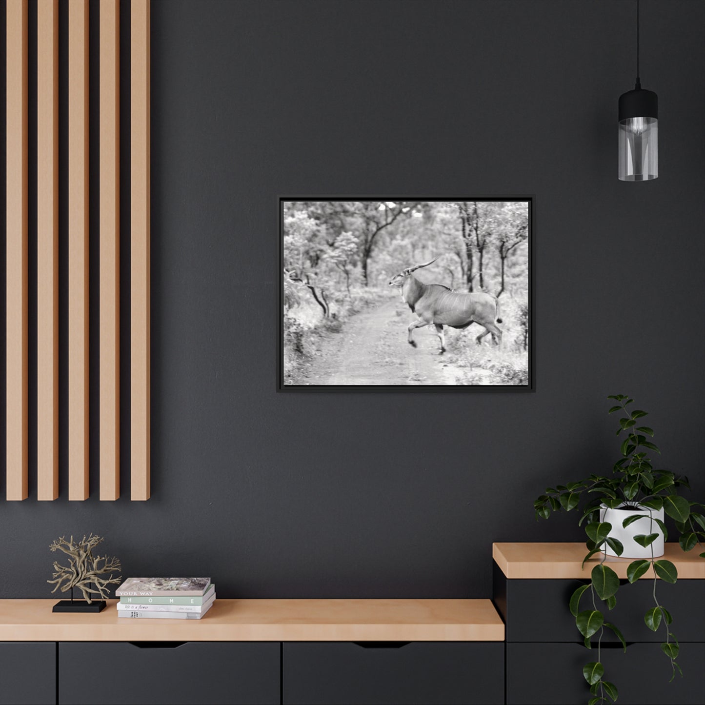 Elk Matte Canvas, Black Frame