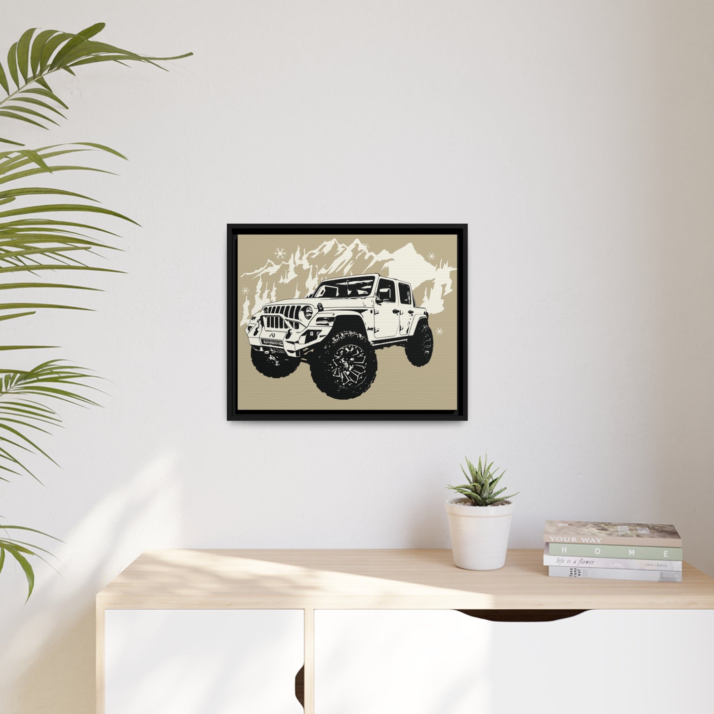 Jeep Matte Canvas, Black Frame