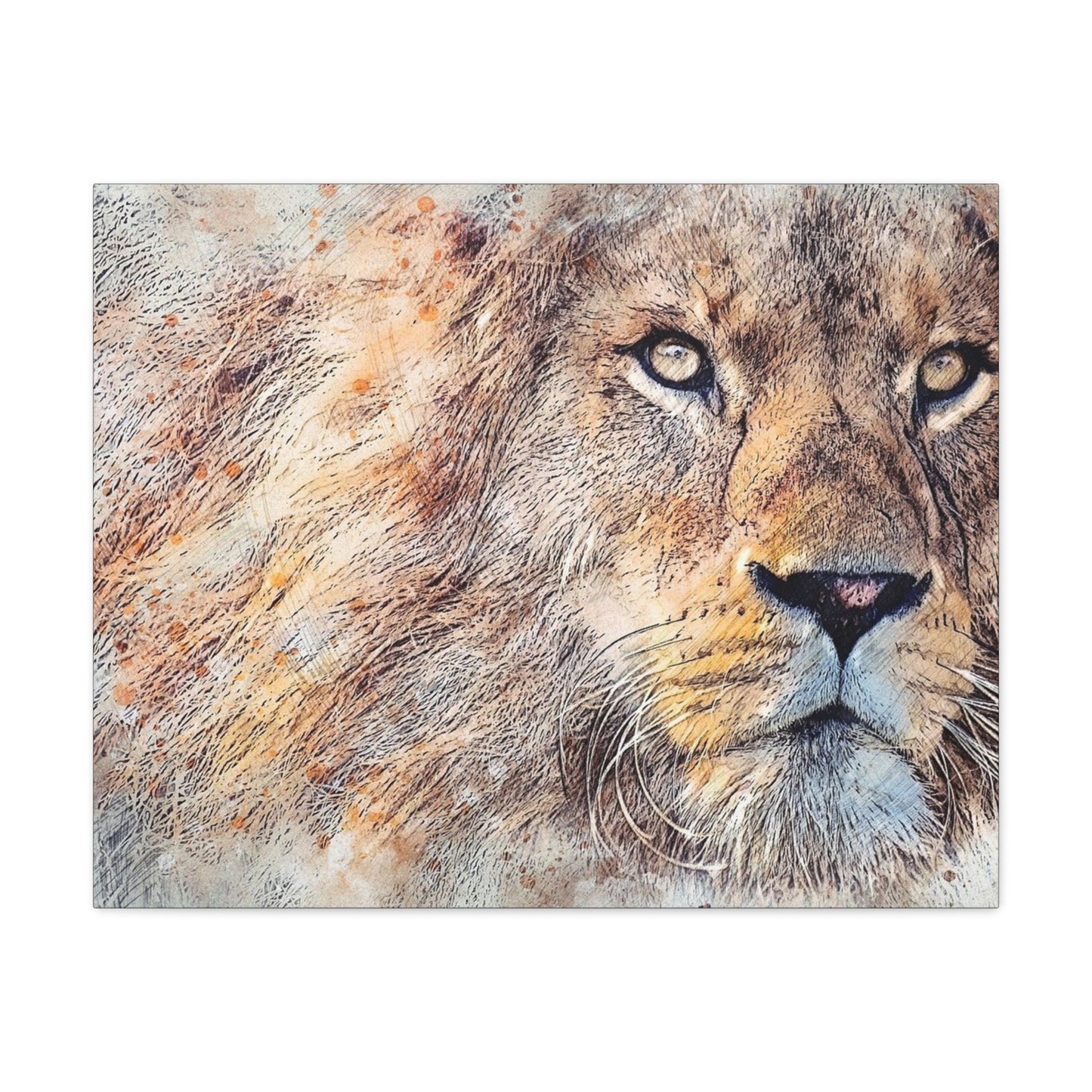 Lion Matte Canvas, Stretched, 1.25"