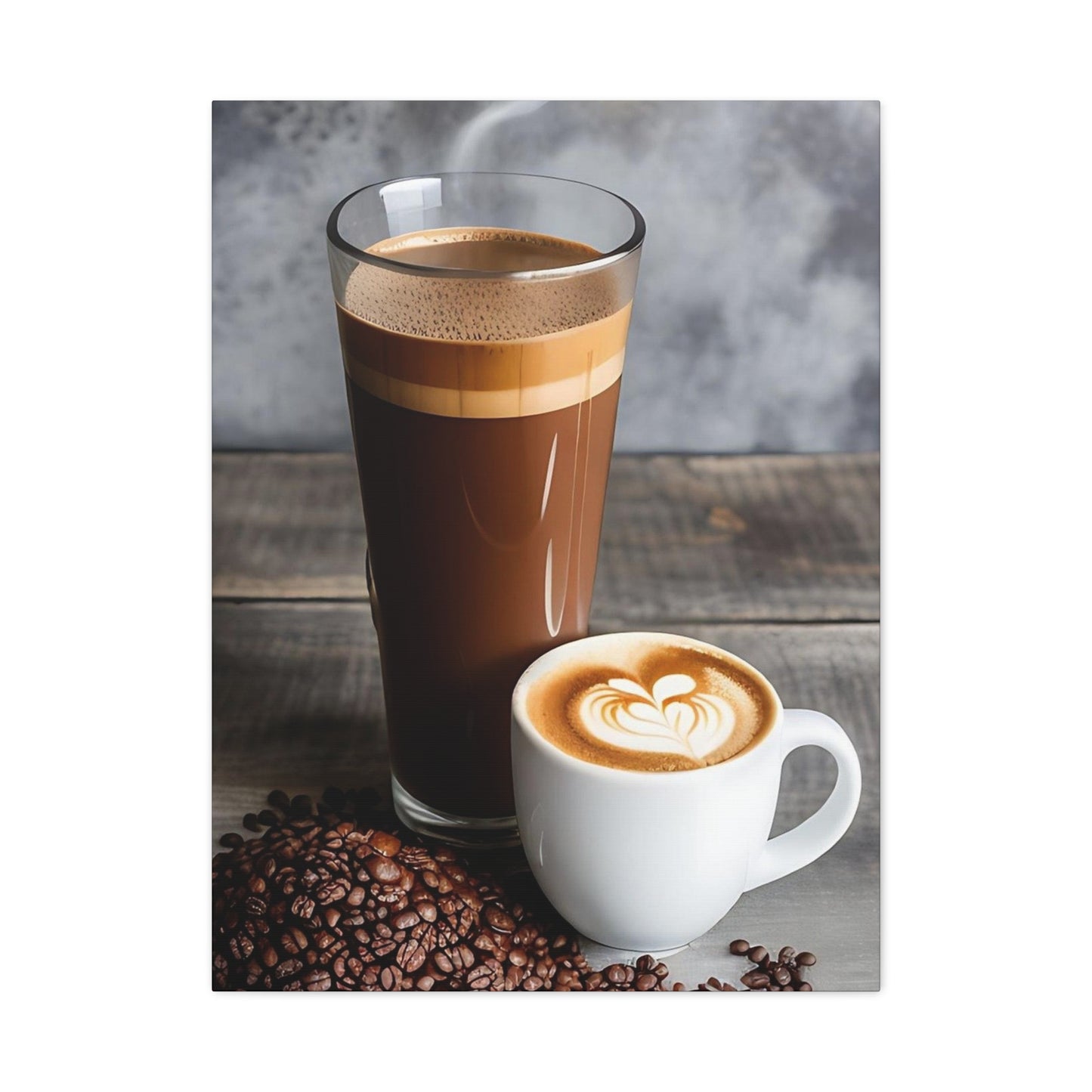 Coffee AI Gen Matte Canvas, Stretched, 1.25"