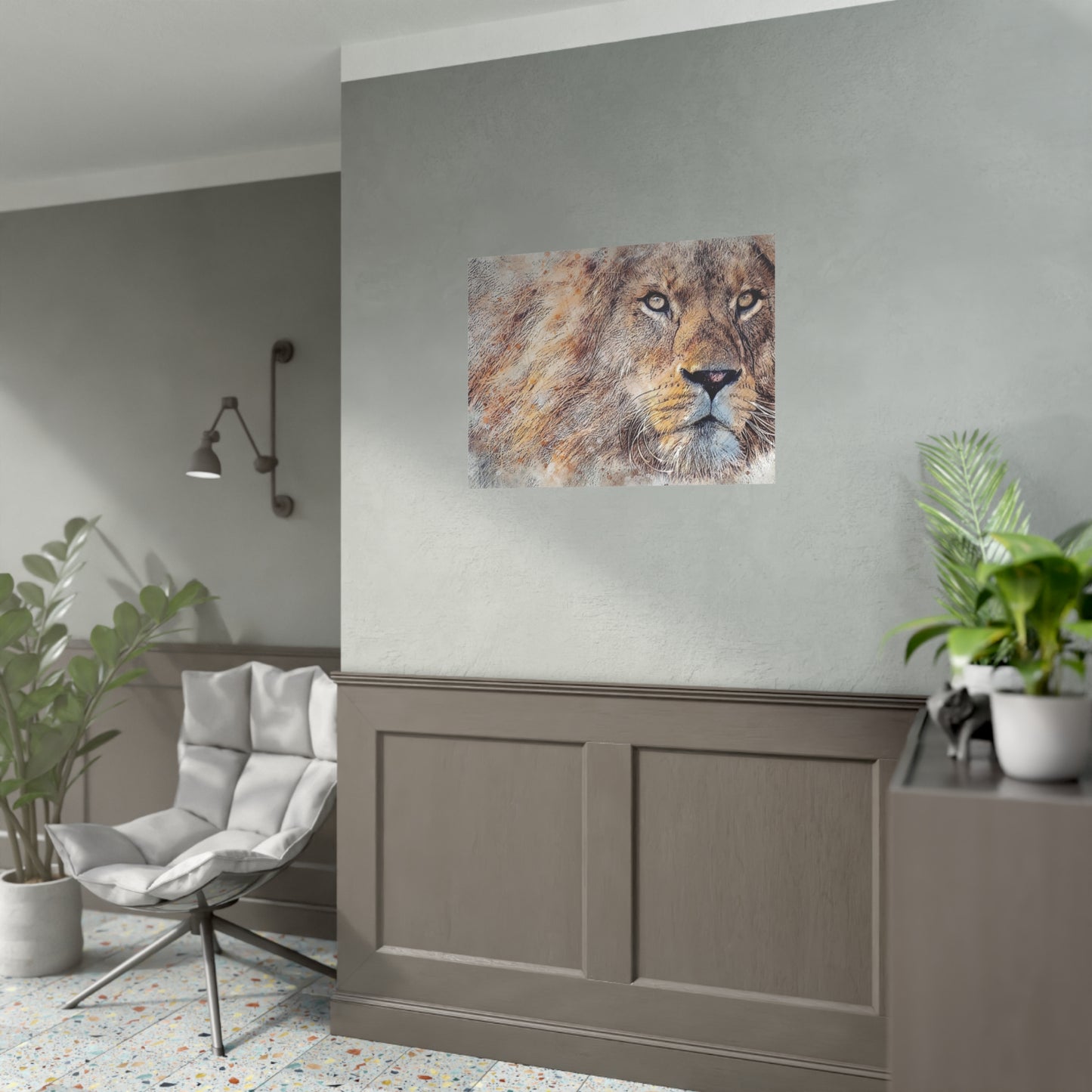 Lion Rolled Posters