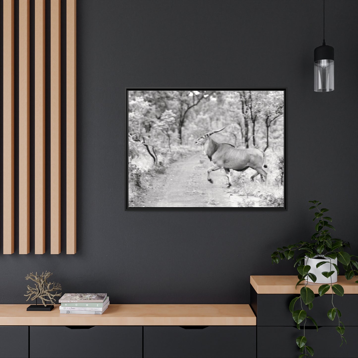 Elk Matte Canvas, Black Frame
