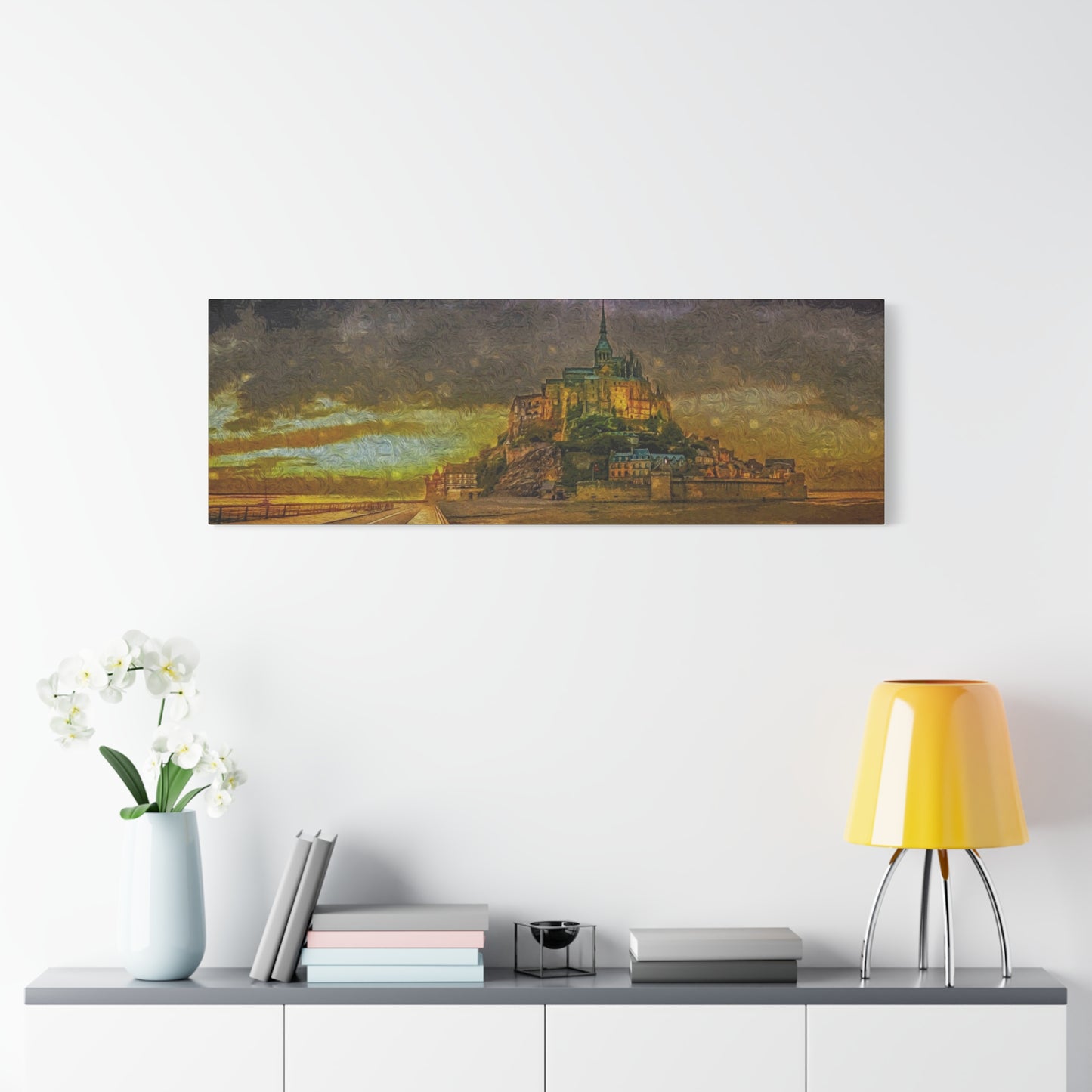 Mt St Michel Matte Canvas, Stretched, 1.25"