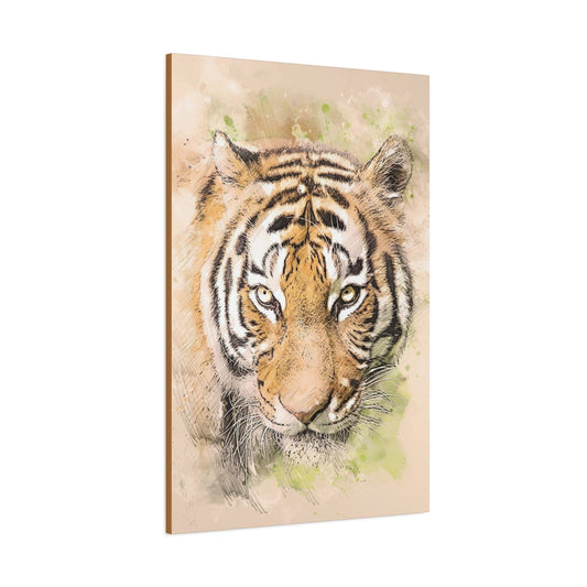 Tiger Matte Canvas, Stretched, 1.25"