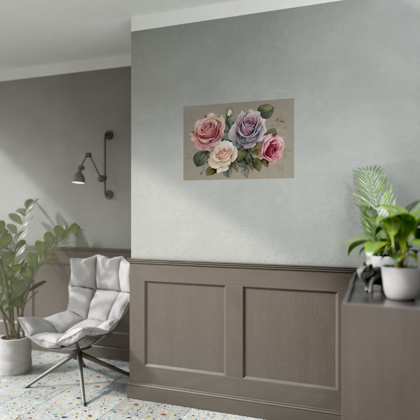 Roses AI Gen Rolled Posters