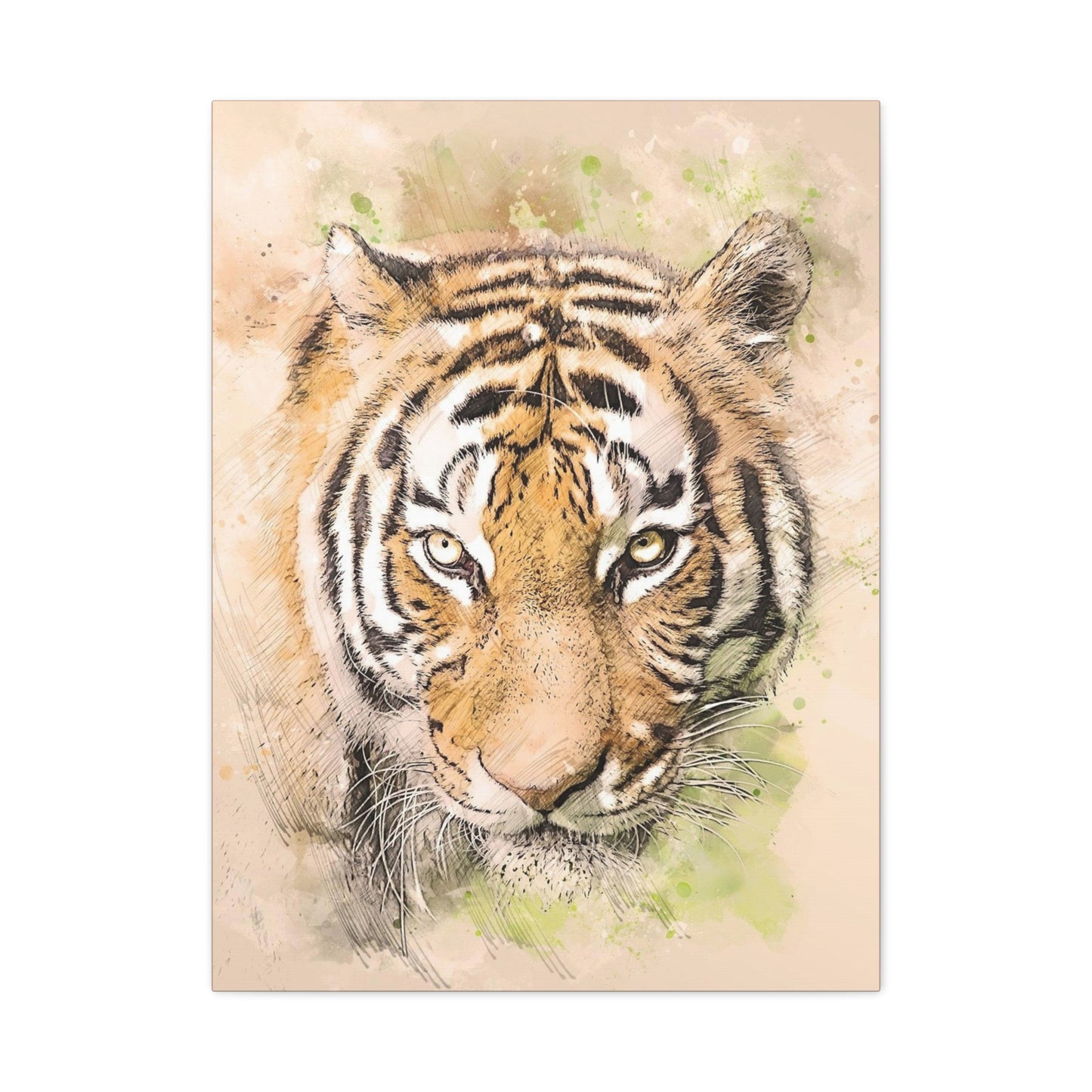 Tiger Matte Canvas, Stretched, 1.25"