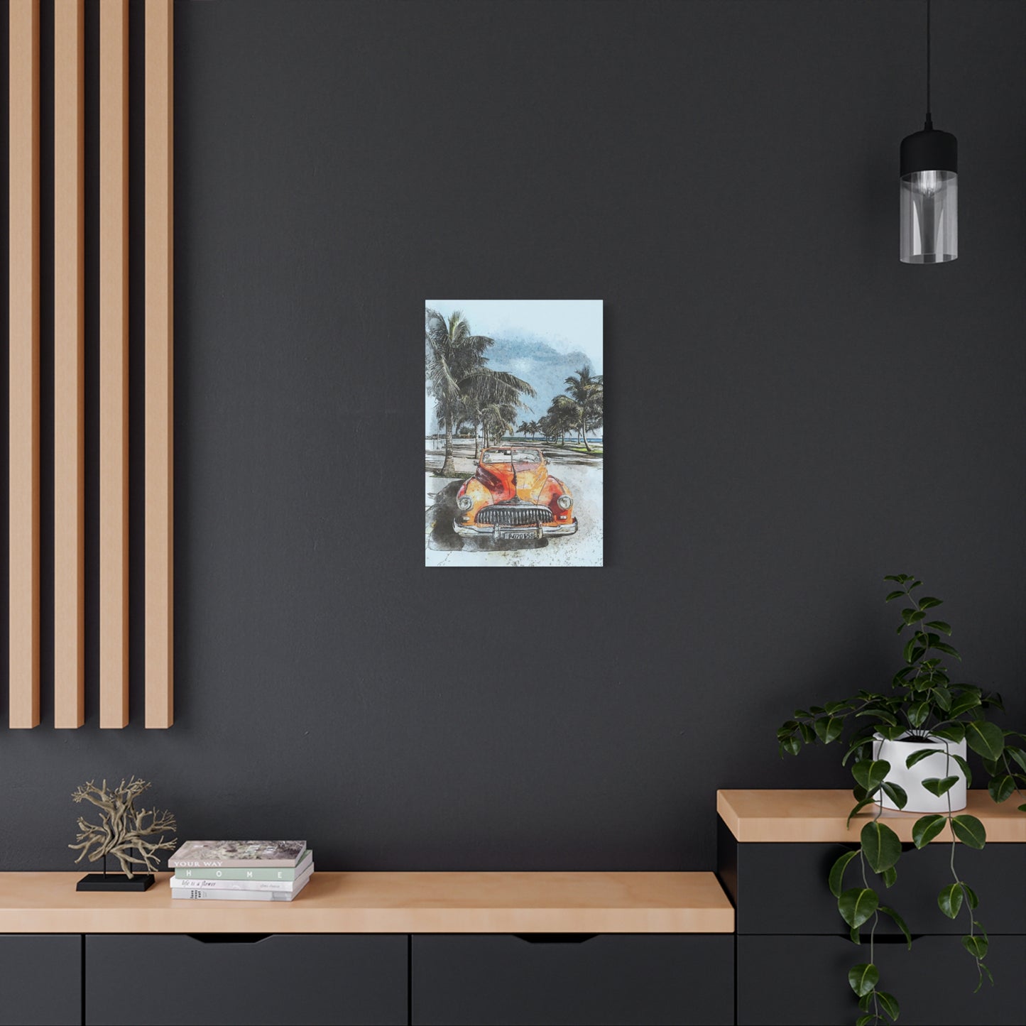Car Matte Canvas, Stretched, 1.25"