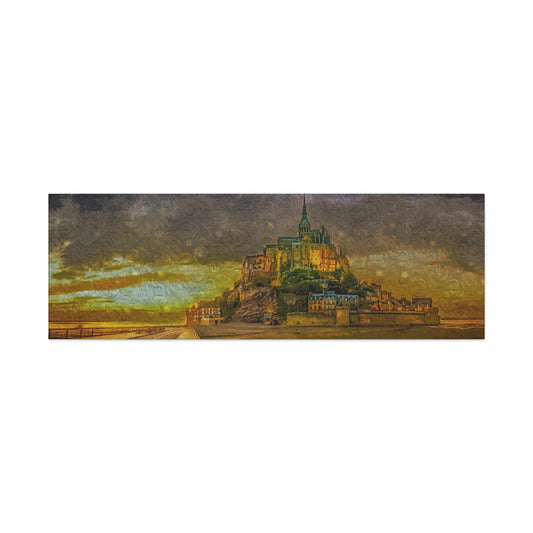 Mt St Michel Matte Canvas, Stretched, 1.25"
