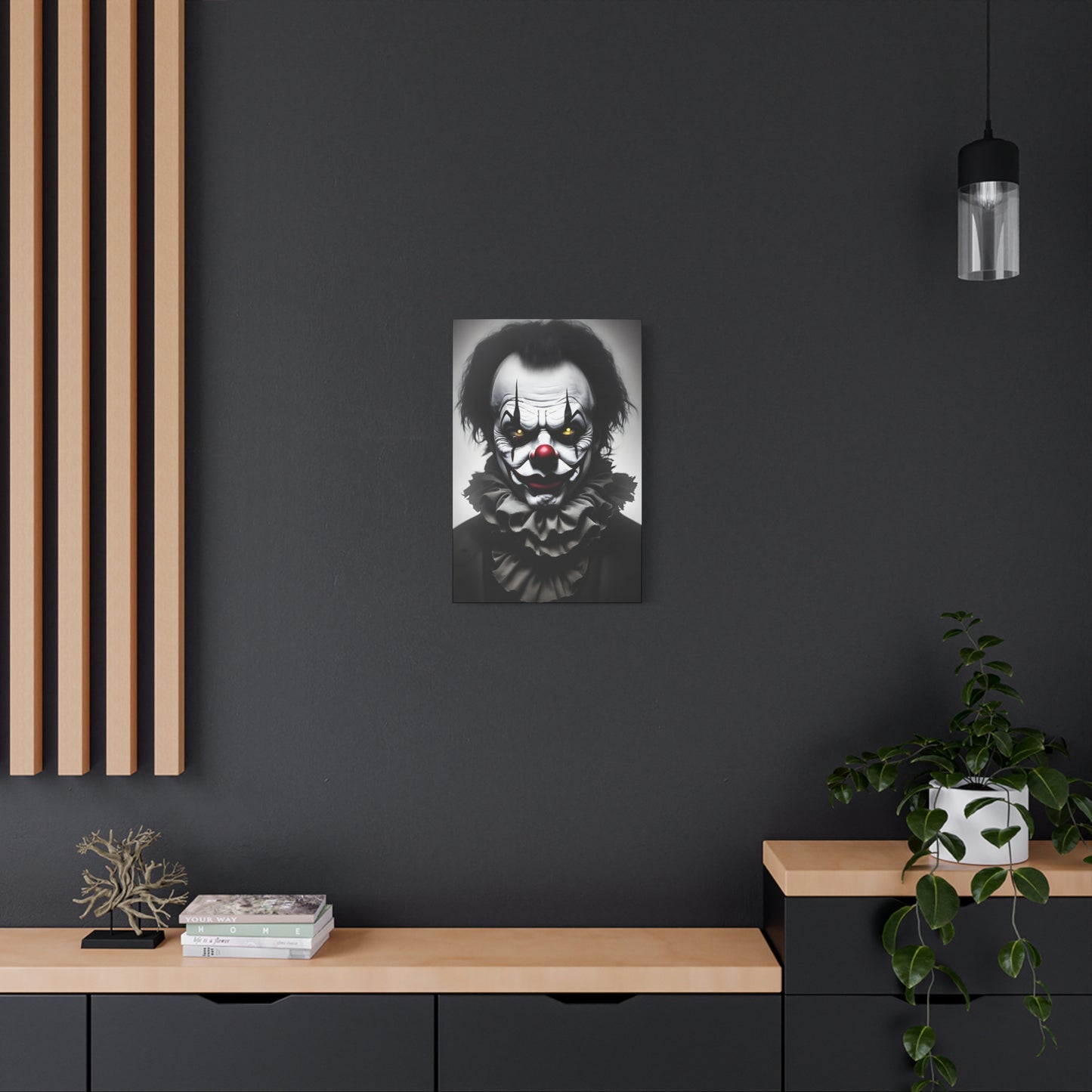 Clown AI Gen Matte Canvas, Stretched, 1.25"