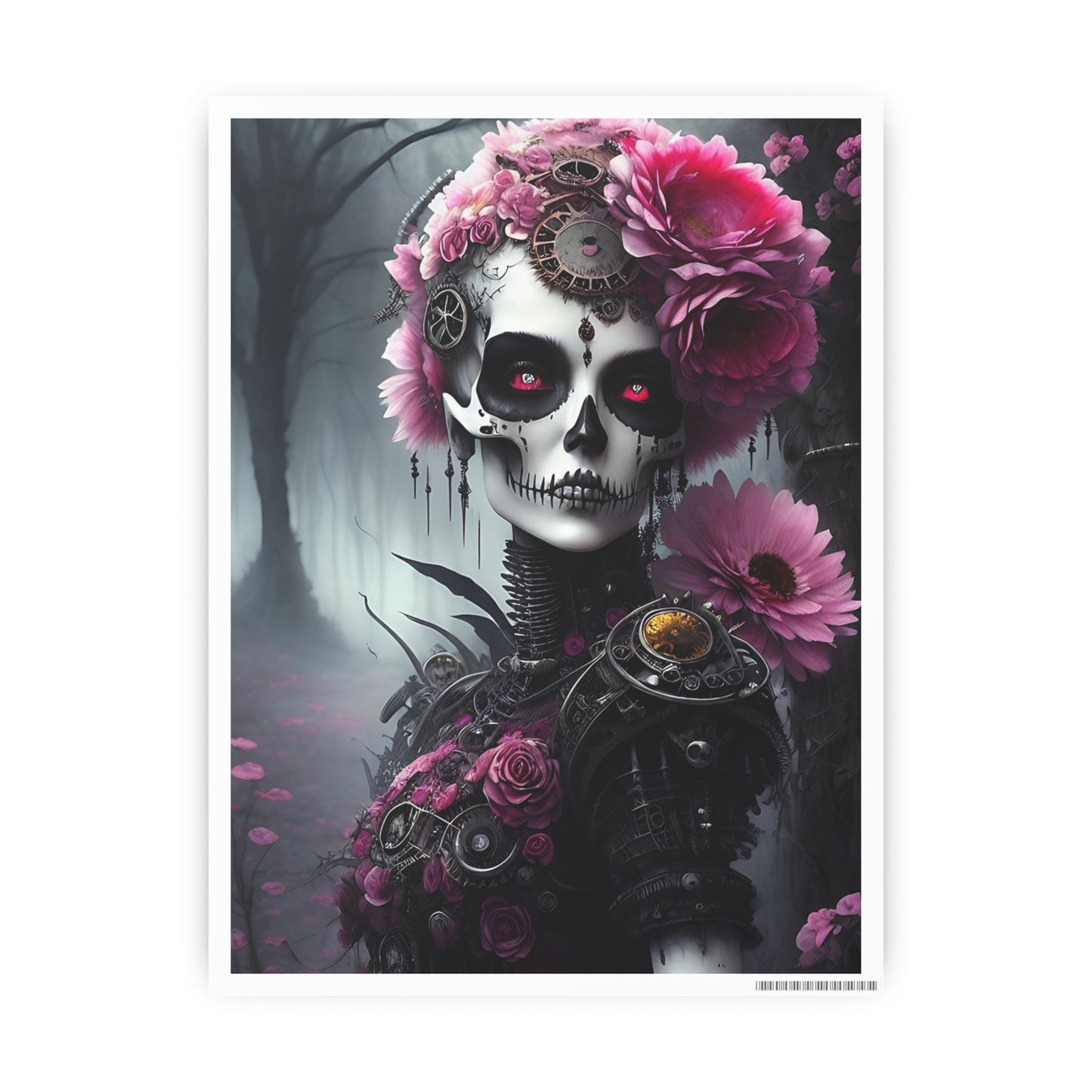 Skull AI Gen Photo Art Paper Posters