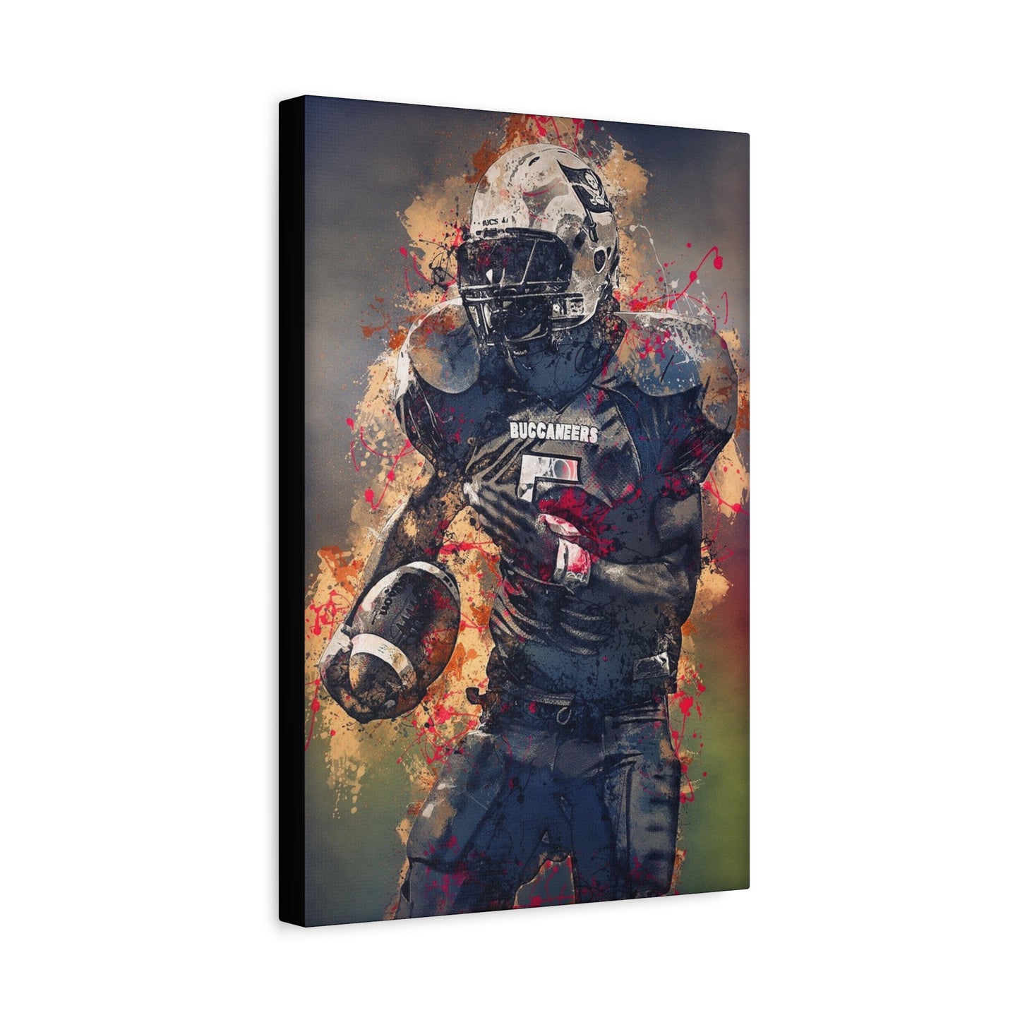 Football Matte Canvas, Stretched, 1.25"