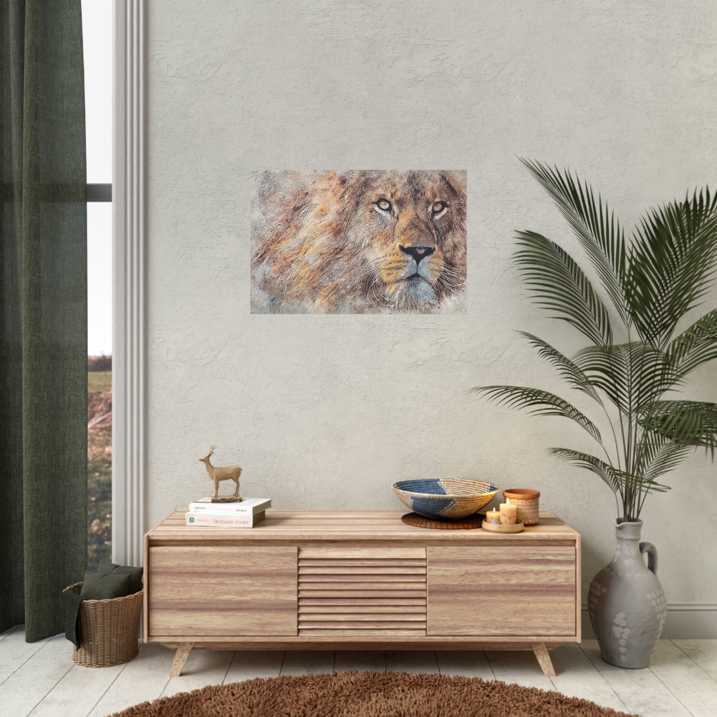 Lion Rolled Posters