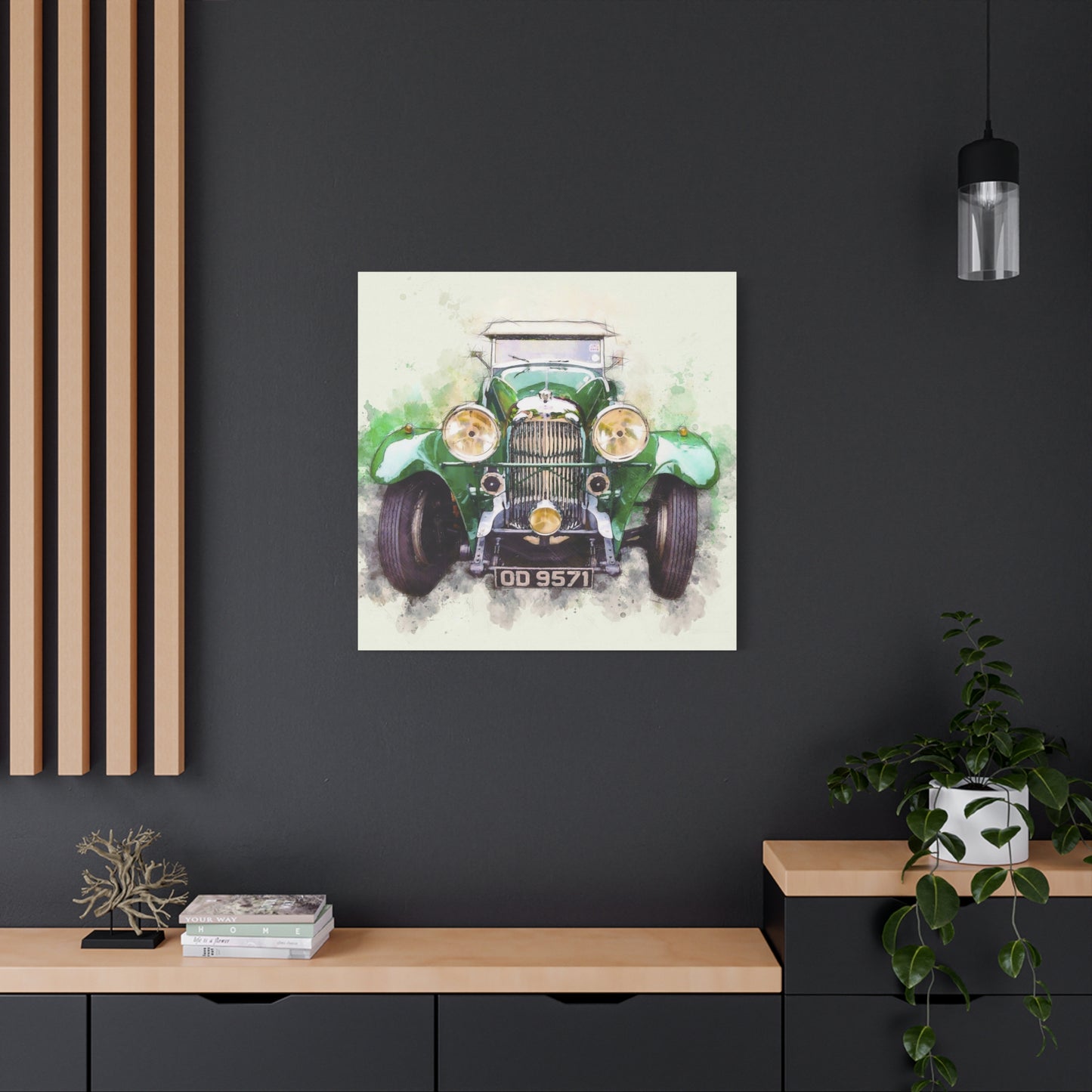 Car Matte Canvas, Stretched, 1.25"