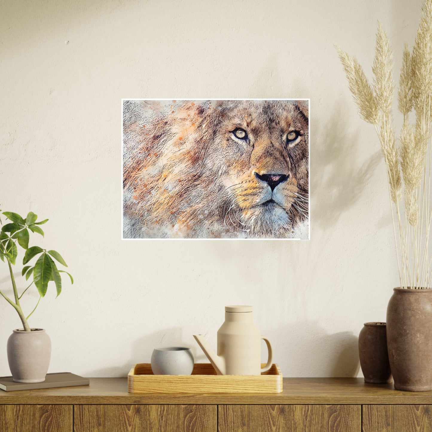 Lion Photo Art Paper Posters