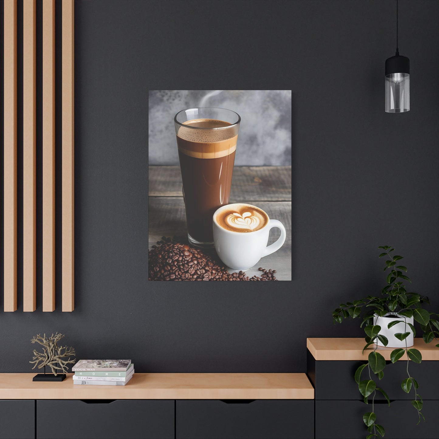 Coffee AI Gen Matte Canvas, Stretched, 1.25"