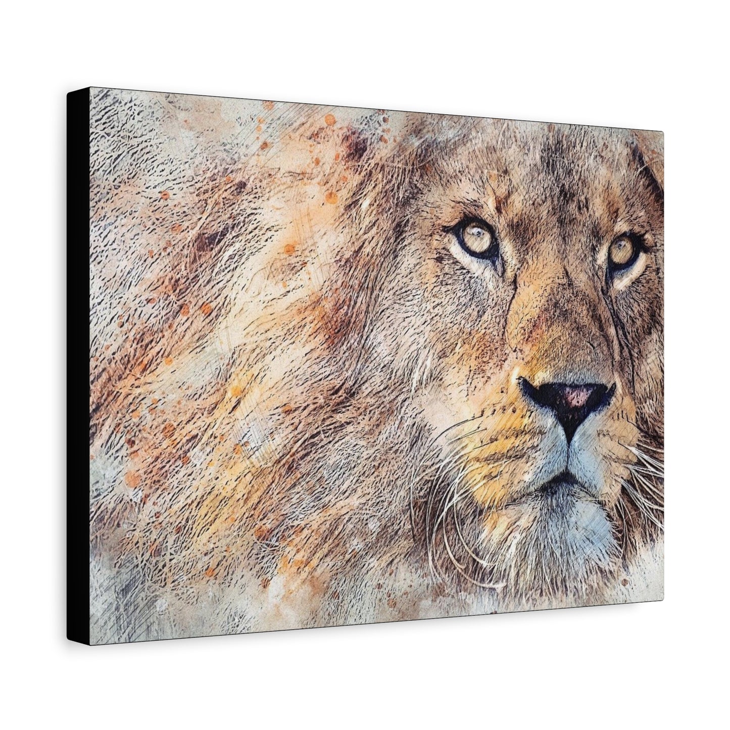 Lion Matte Canvas, Stretched, 1.25"
