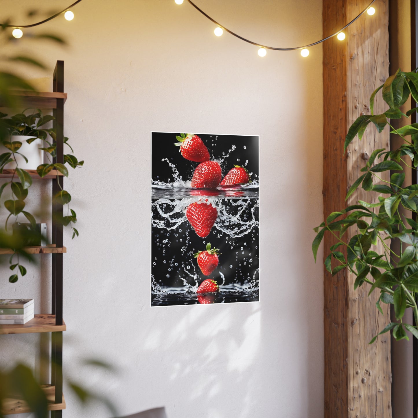 Strawberries AI Gen Photo Art Paper Posters