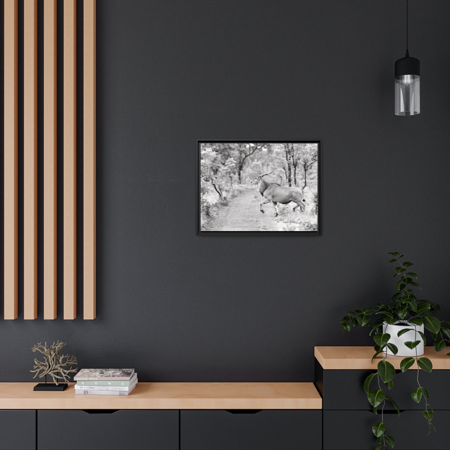 Elk Matte Canvas, Black Frame