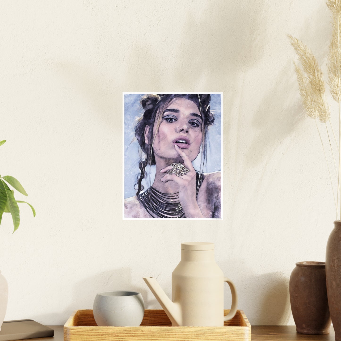 Woman Photo Art Paper Posters