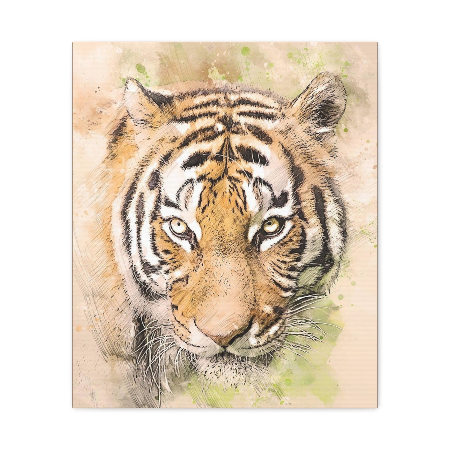 Tiger Matte Canvas, Stretched, 1.25"