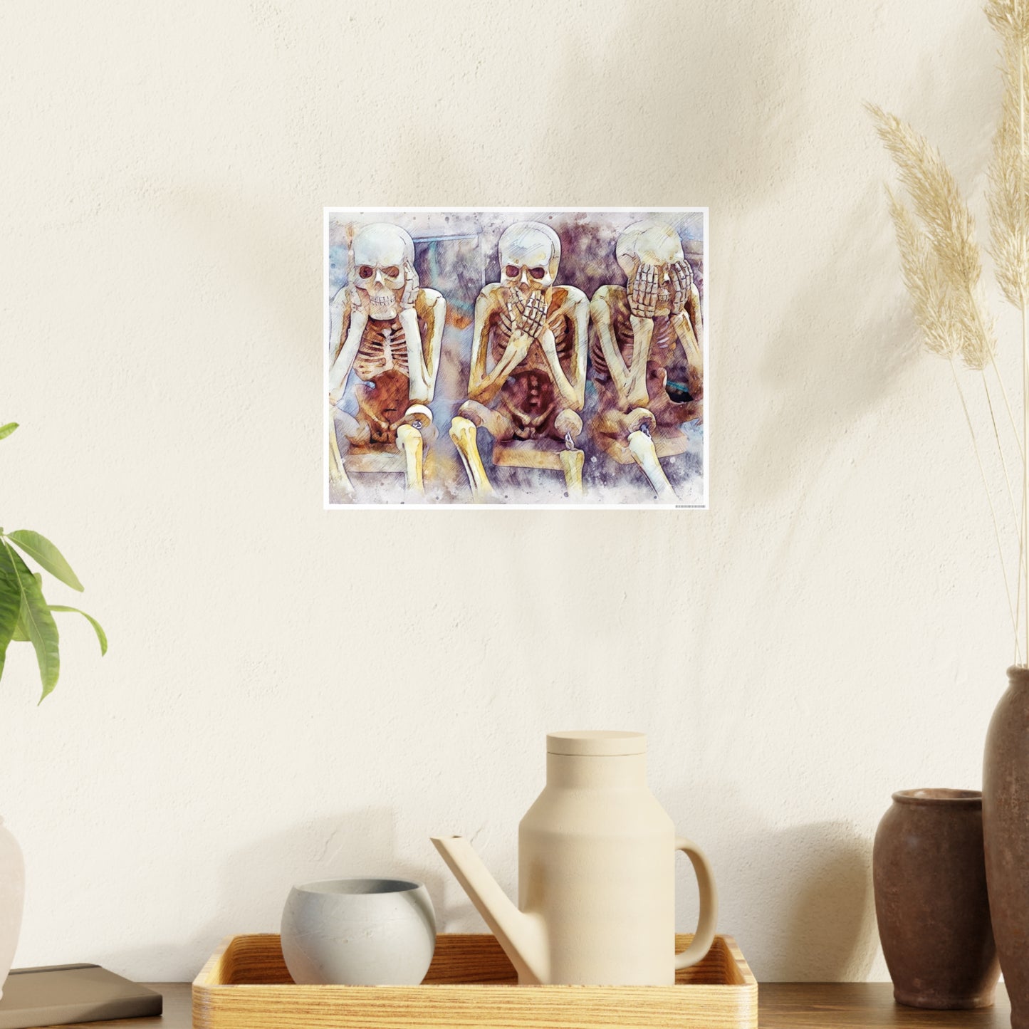 Skeletons Photo Art Paper Posters