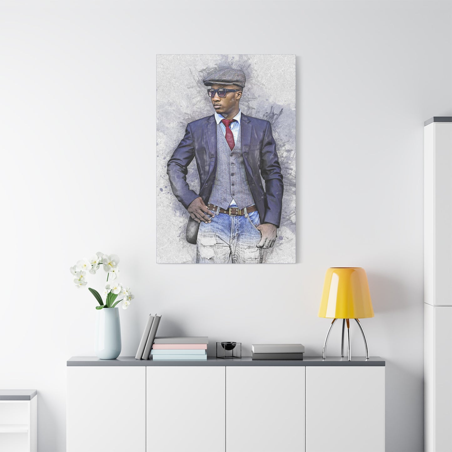 Man Model  Matte Canvas, Stretched, 1.25"