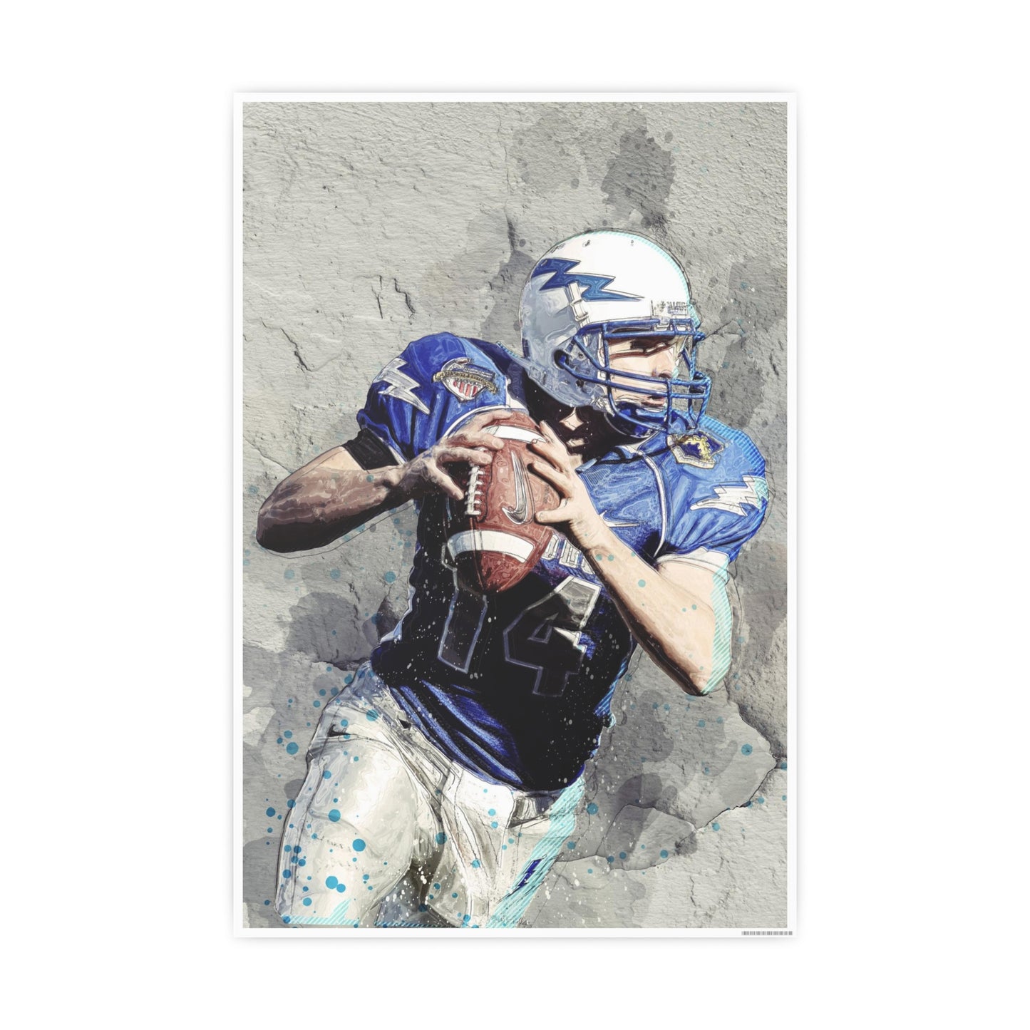 Quarterback Photo Art Paper Posters