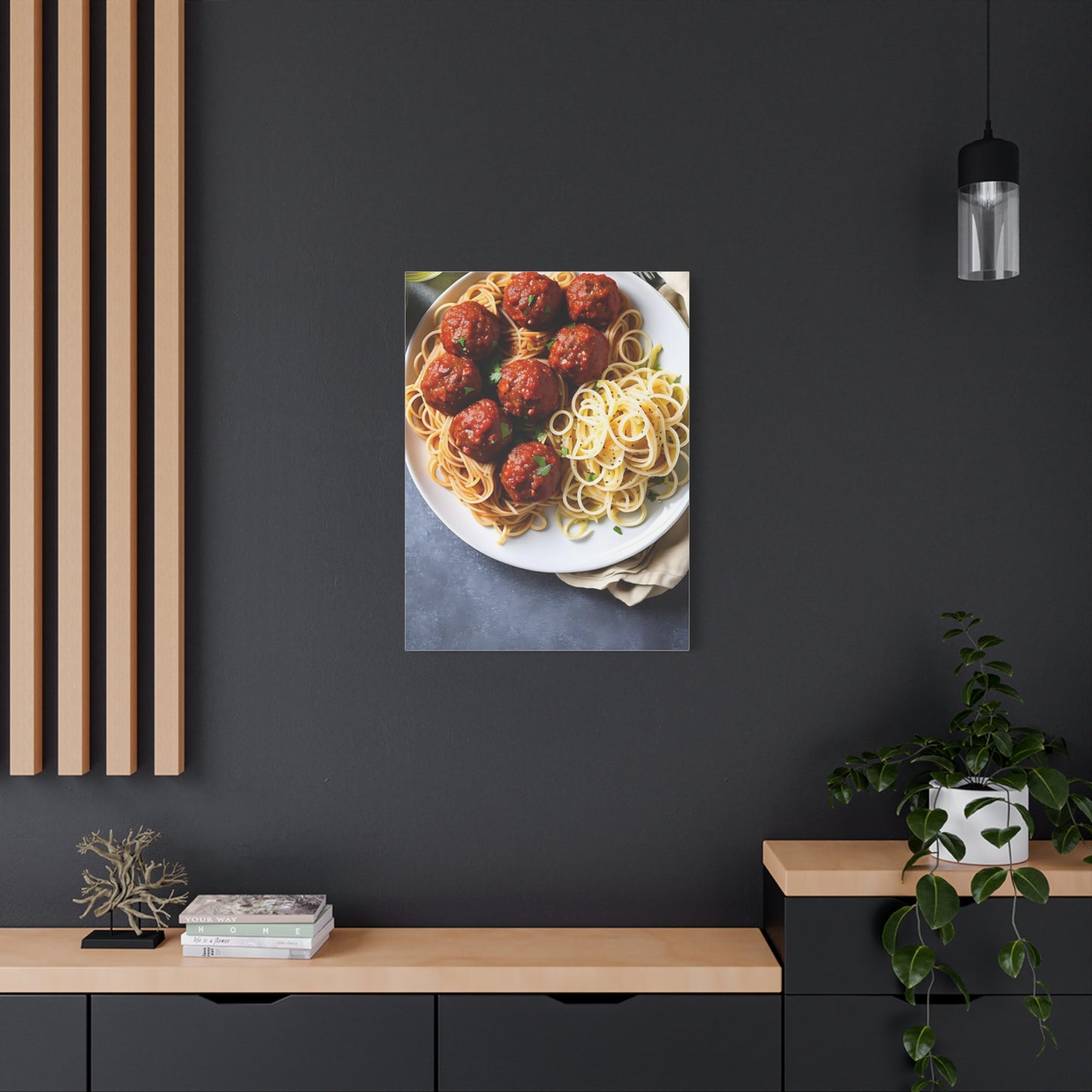 Spaghetti AI Gen Matte Canvas, Stretched, 1.25"