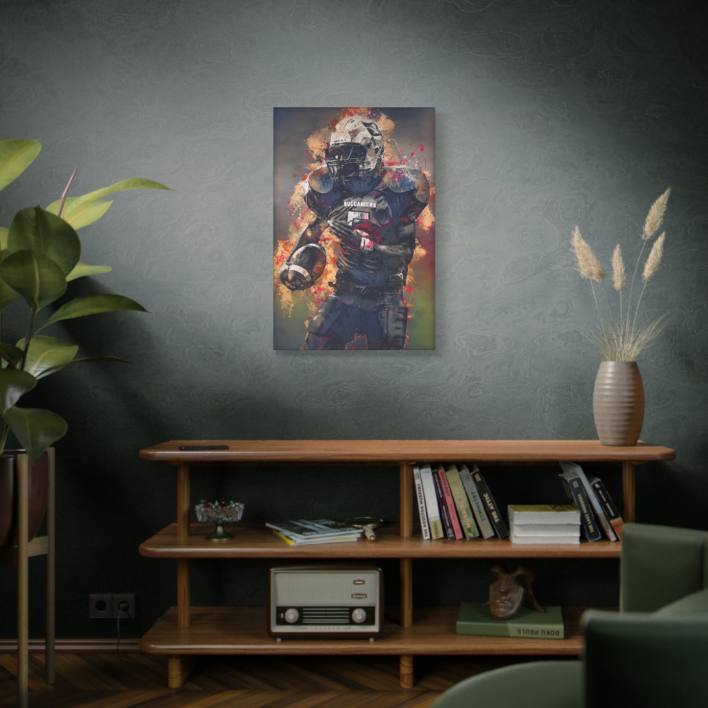 Football Matte Canvas, Stretched, 1.25"
