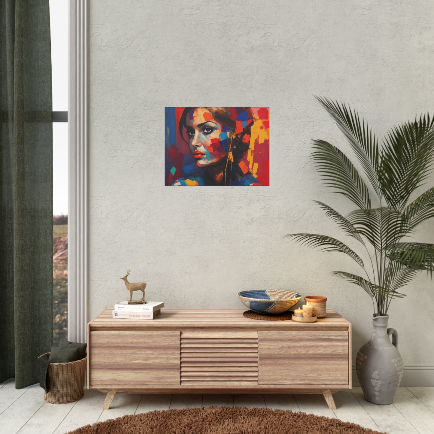 Woman AI Gen Rolled Posters