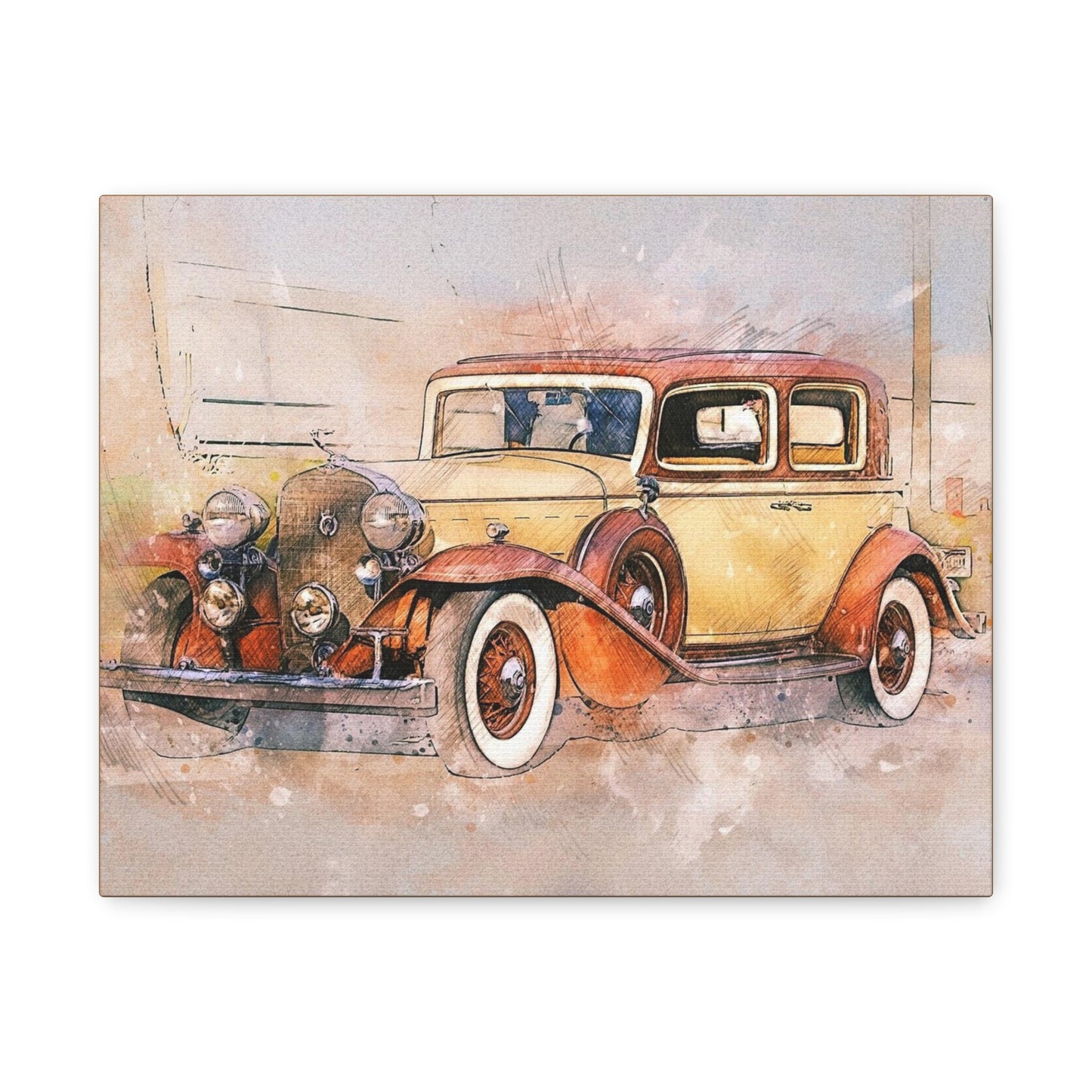 Cadillac Matte Canvas, Stretched, 1.25"