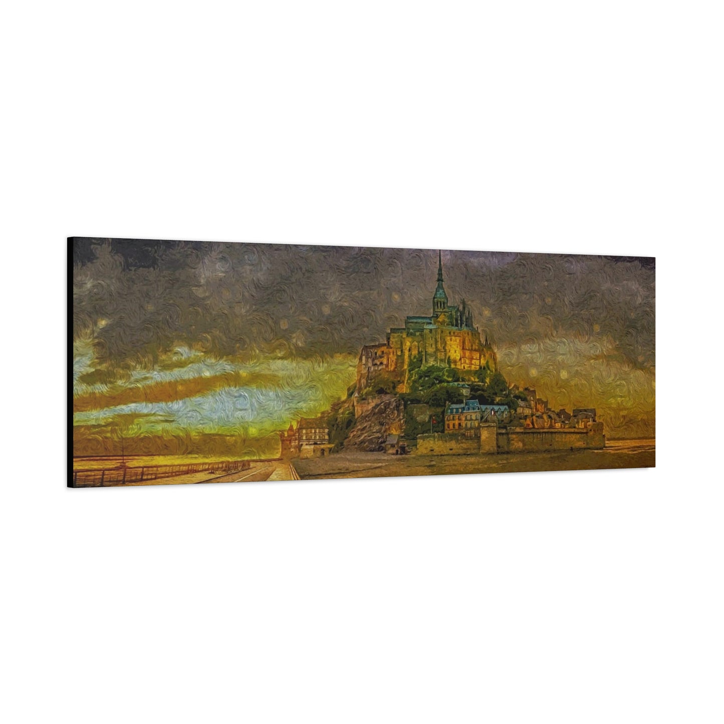 Mt St Michel Matte Canvas, Stretched, 1.25"