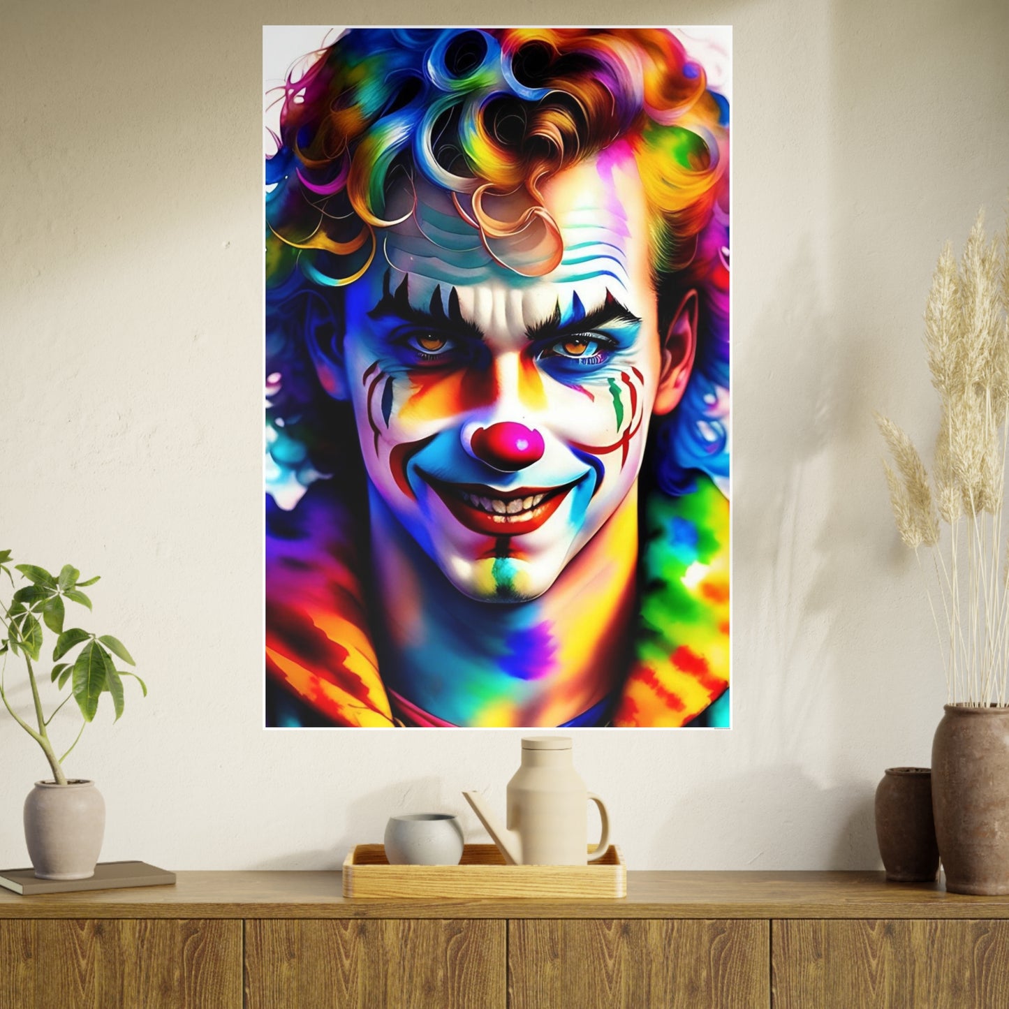 Clown AI Gen Photo Art Paper Posters