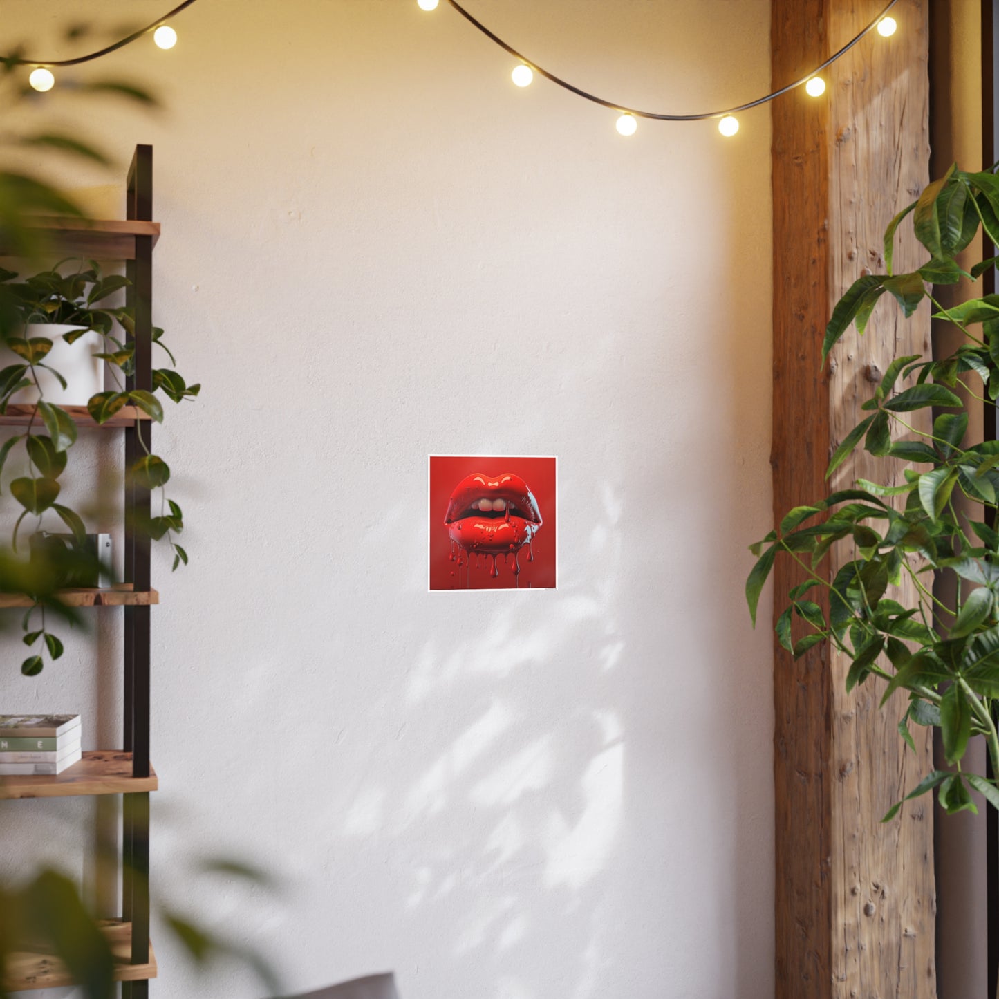Bloody Lips Photo Art Paper Posters
