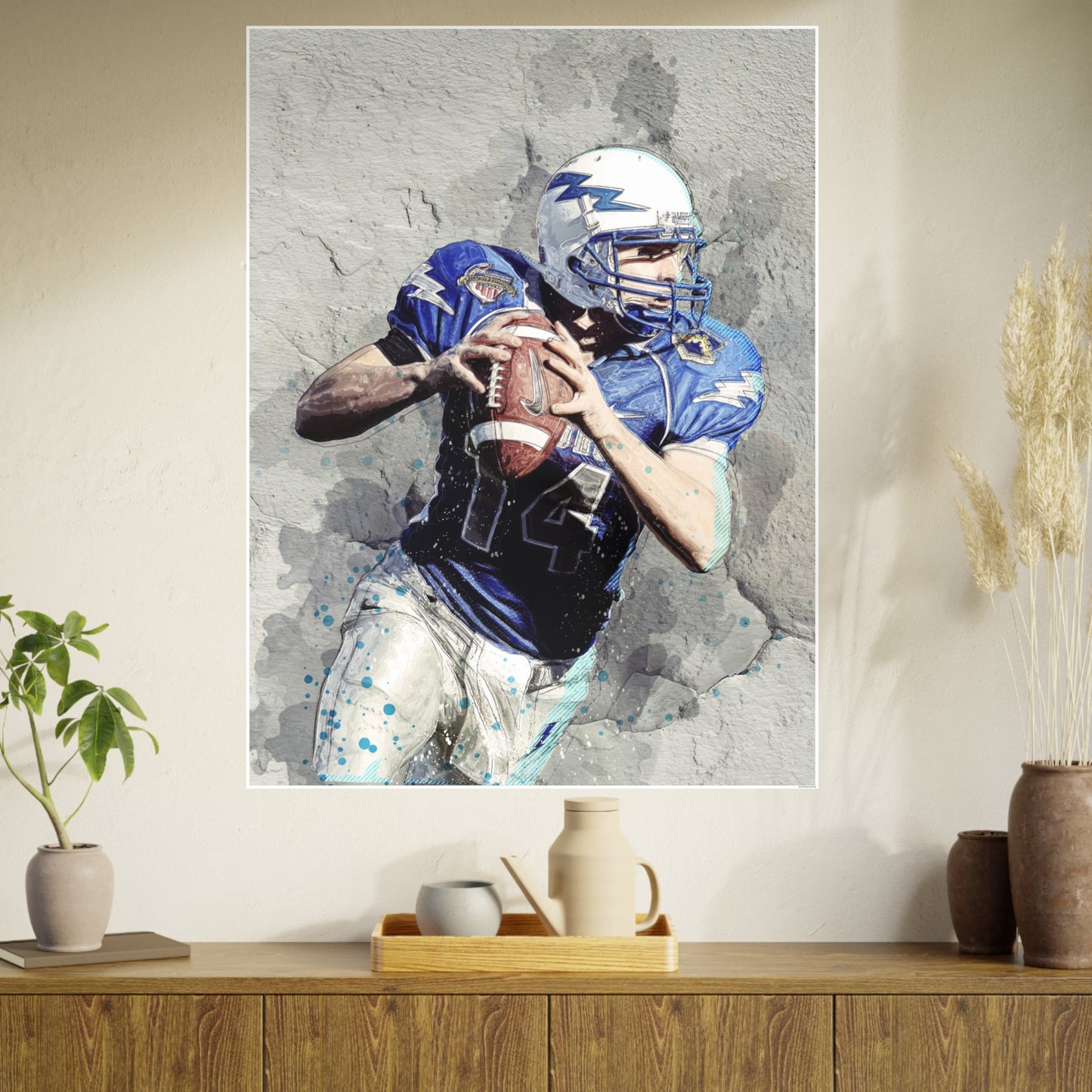 Quarterback Photo Art Paper Posters