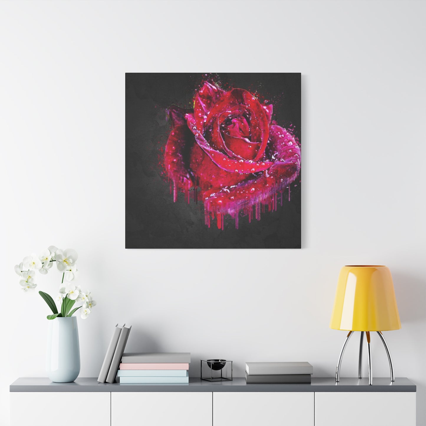 Rose Matte Canvas, Stretched, 1.25"