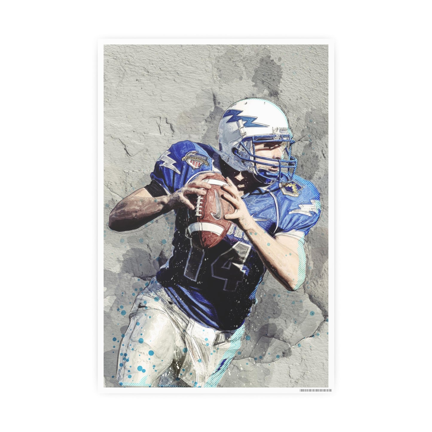 Quarterback Photo Art Paper Posters